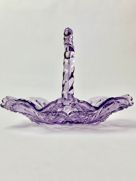 Amethyst Glass Basket