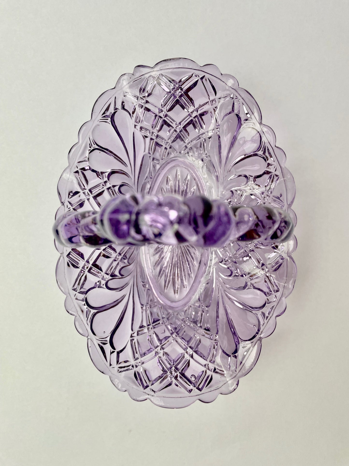 Amethyst Glass Basket