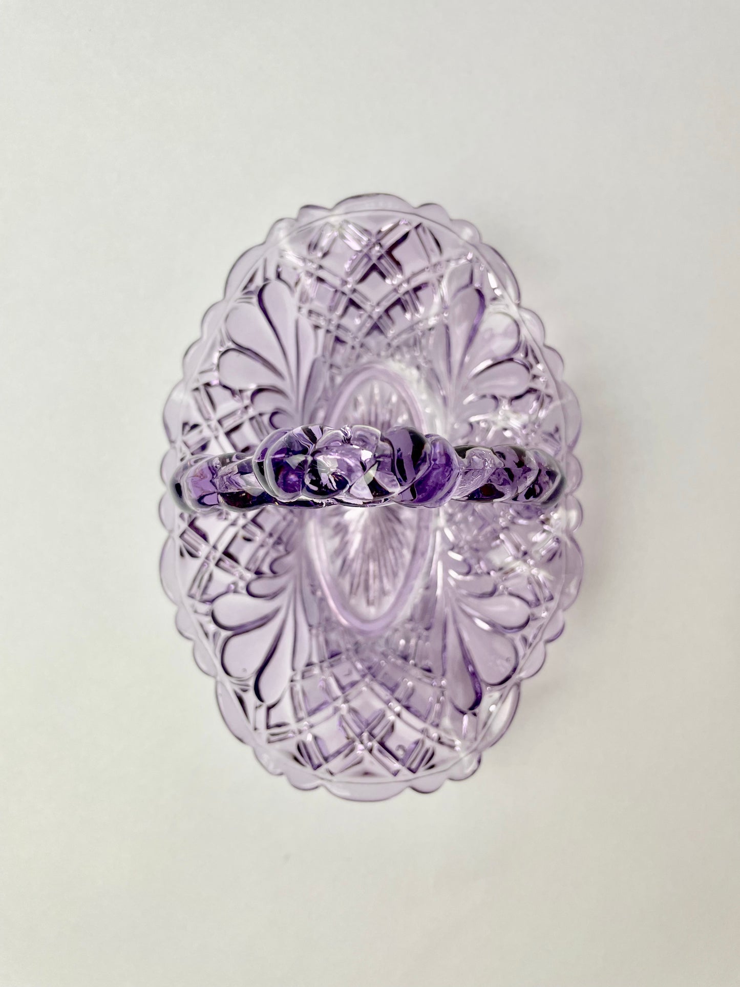 Amethyst Glass Basket