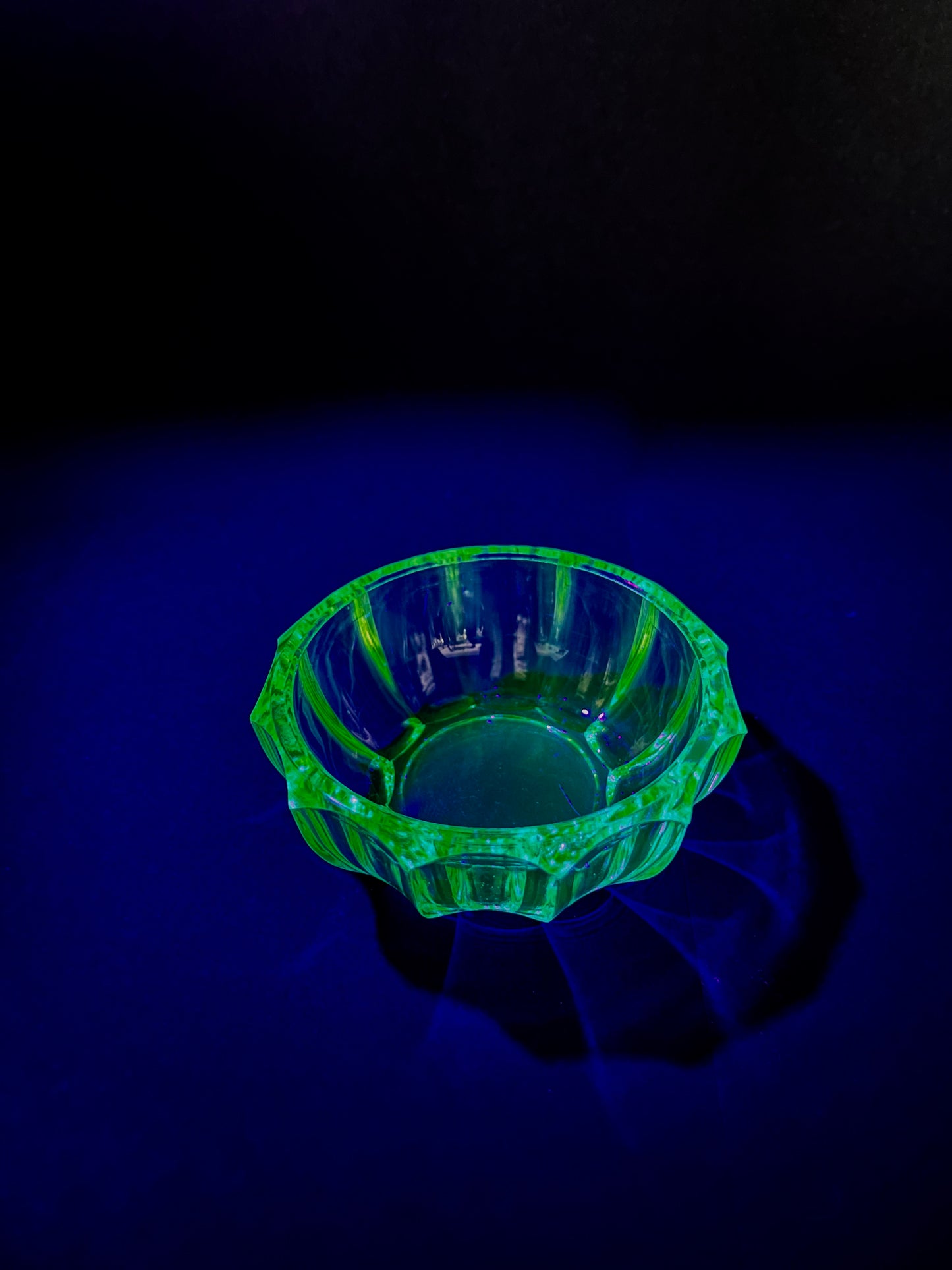 Uranium Glass Salt Dish