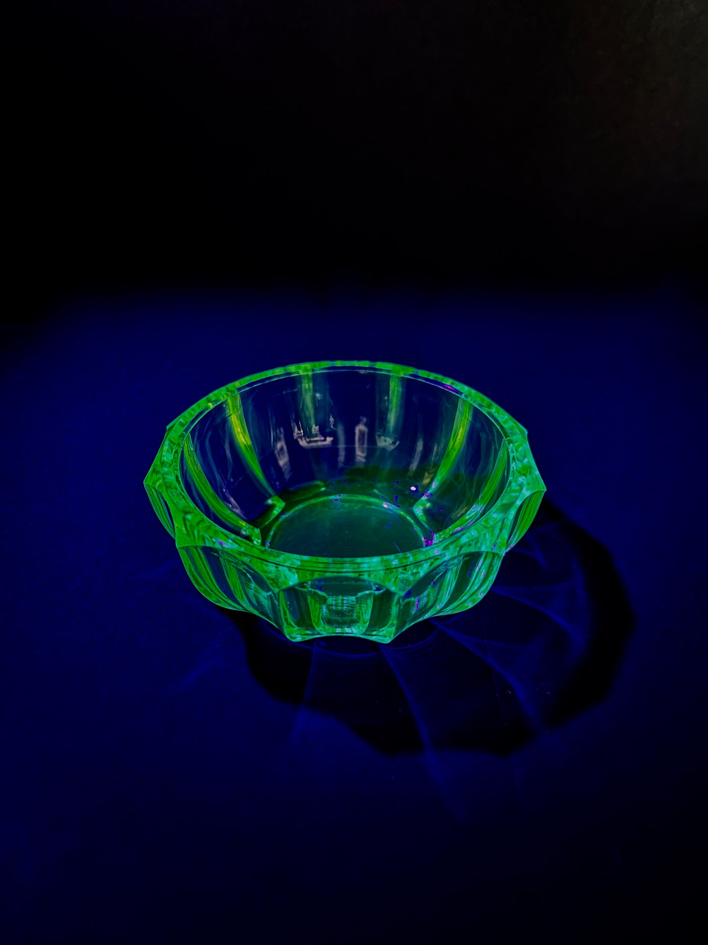 Uranium Glass Salt Dish
