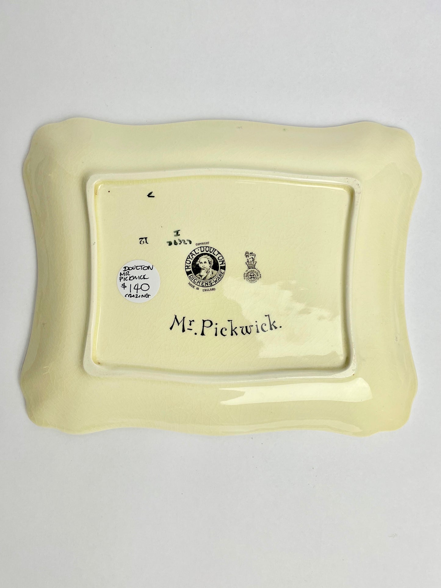 Royal Doulton Mr Pickwick Plate