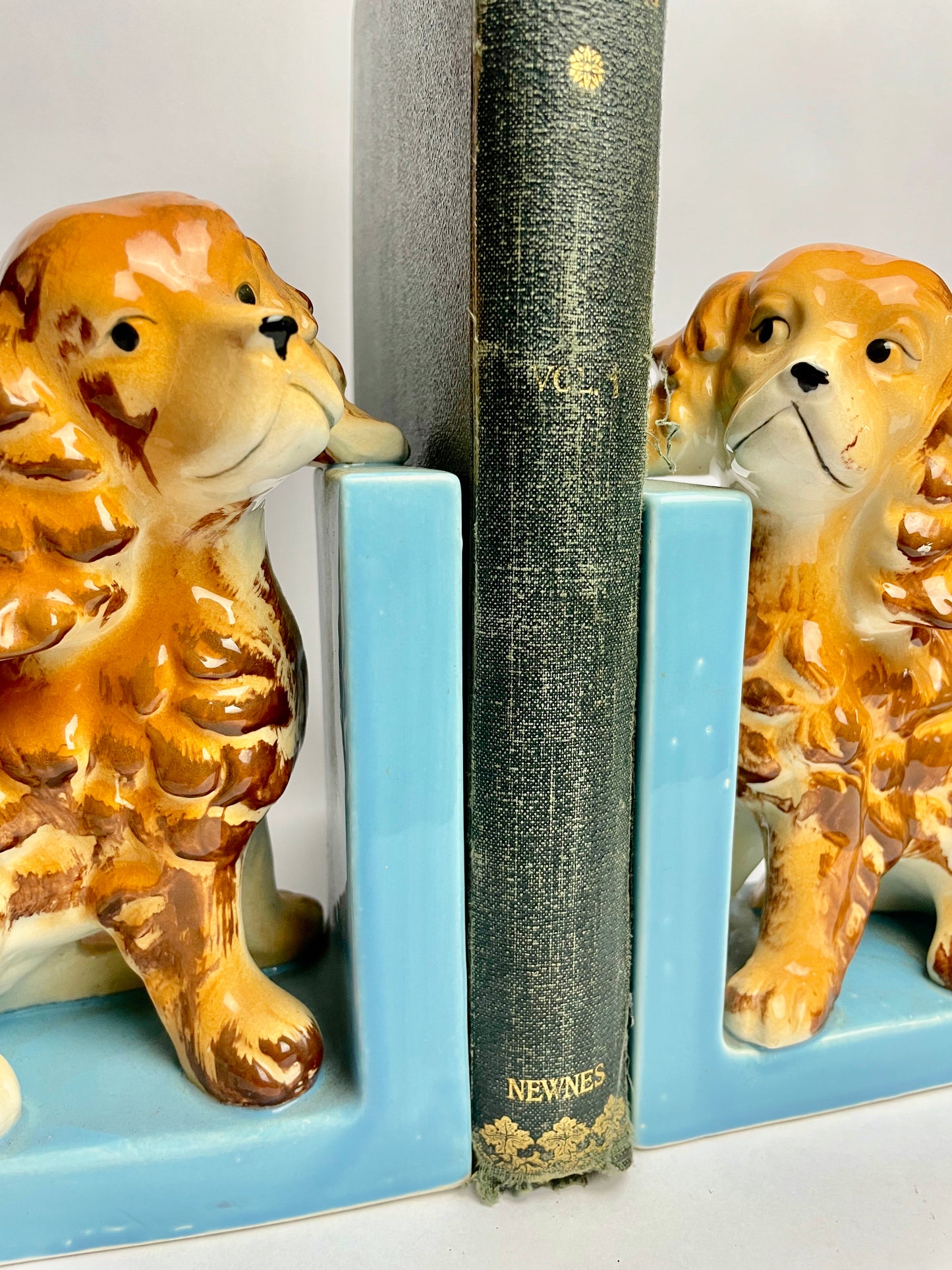 Ceramic Dog Bookends