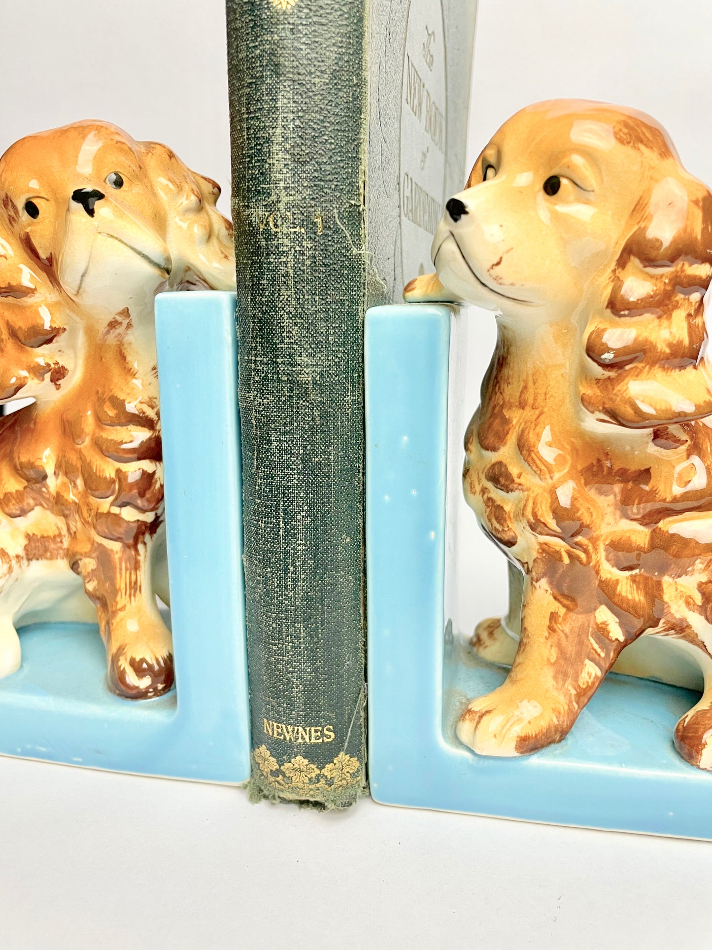 Ceramic Dog Bookends