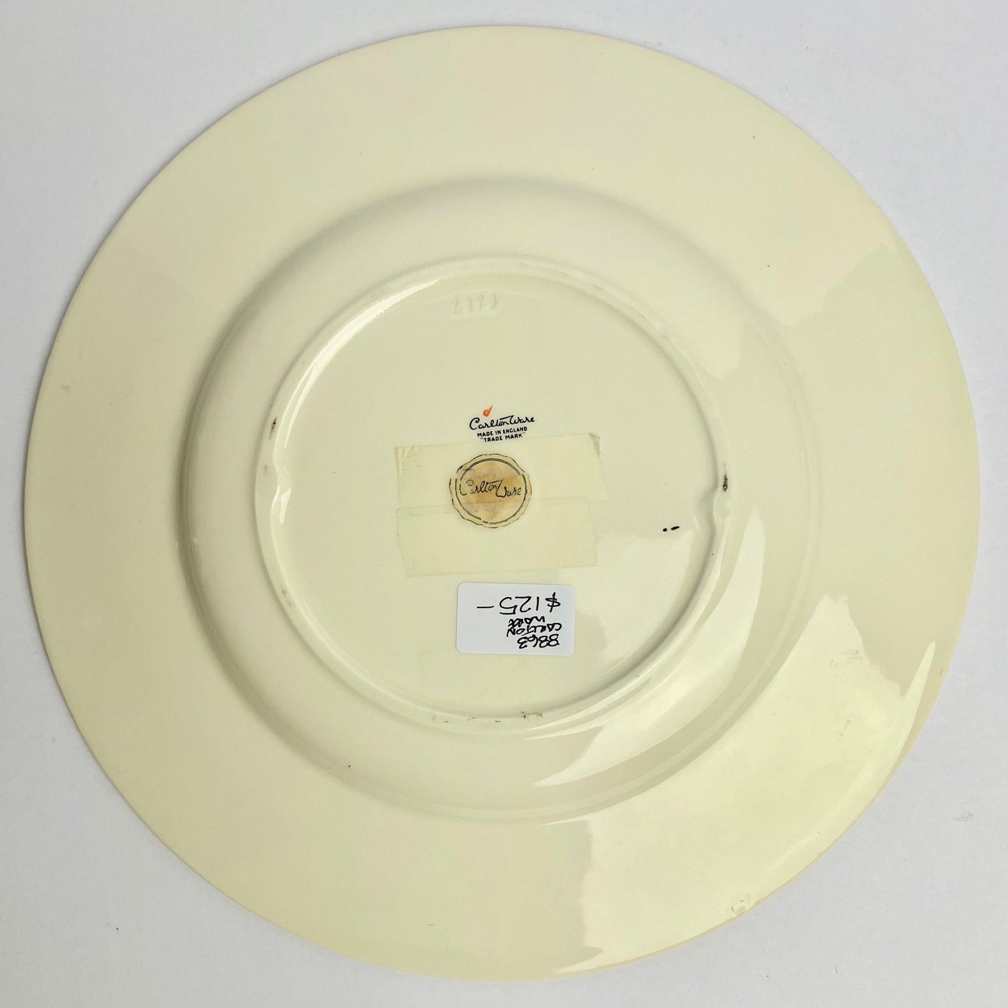Large Carlton Ware Rouge Royale Plate – Oriental Pagoda – 27.5cm – VGC