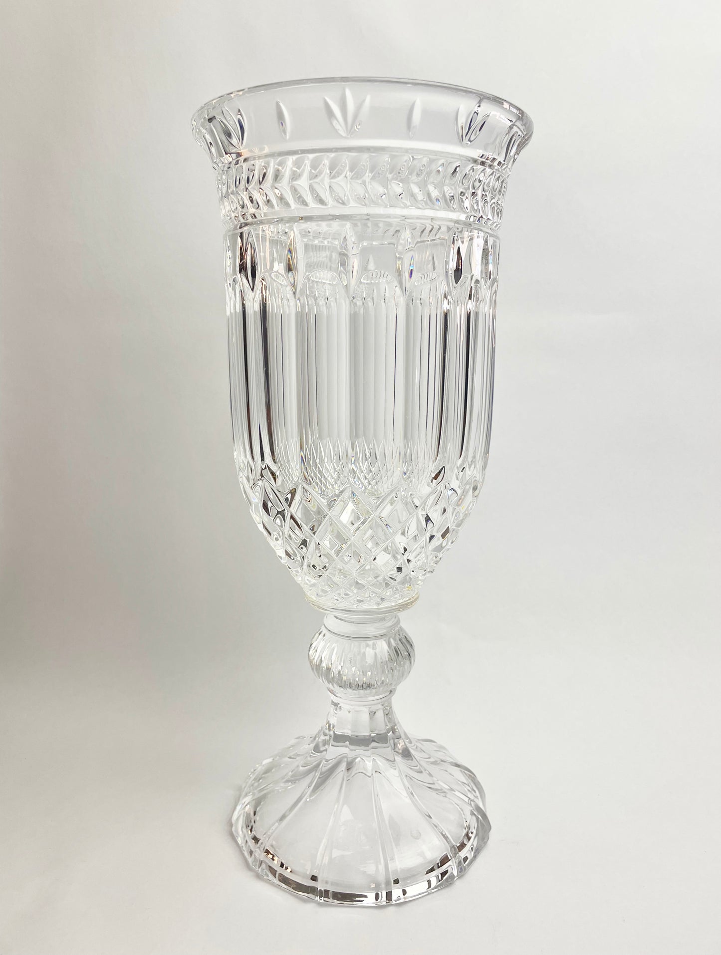 Large 24% Lead Crystal Vase by Shannon Crystal Designs of Ireland