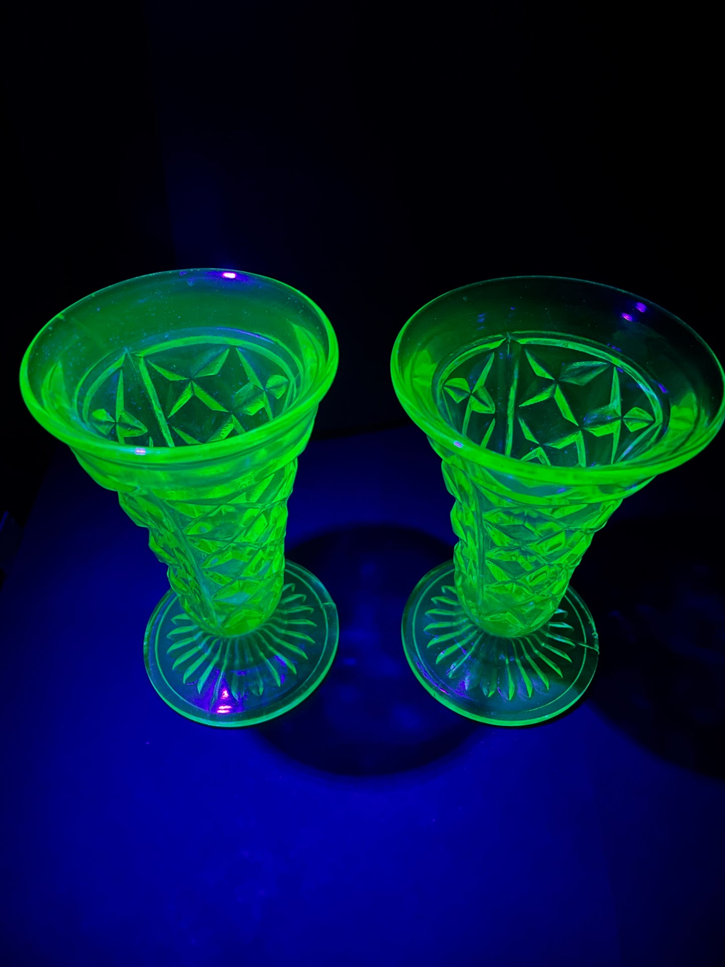 Uranium Glass Vases