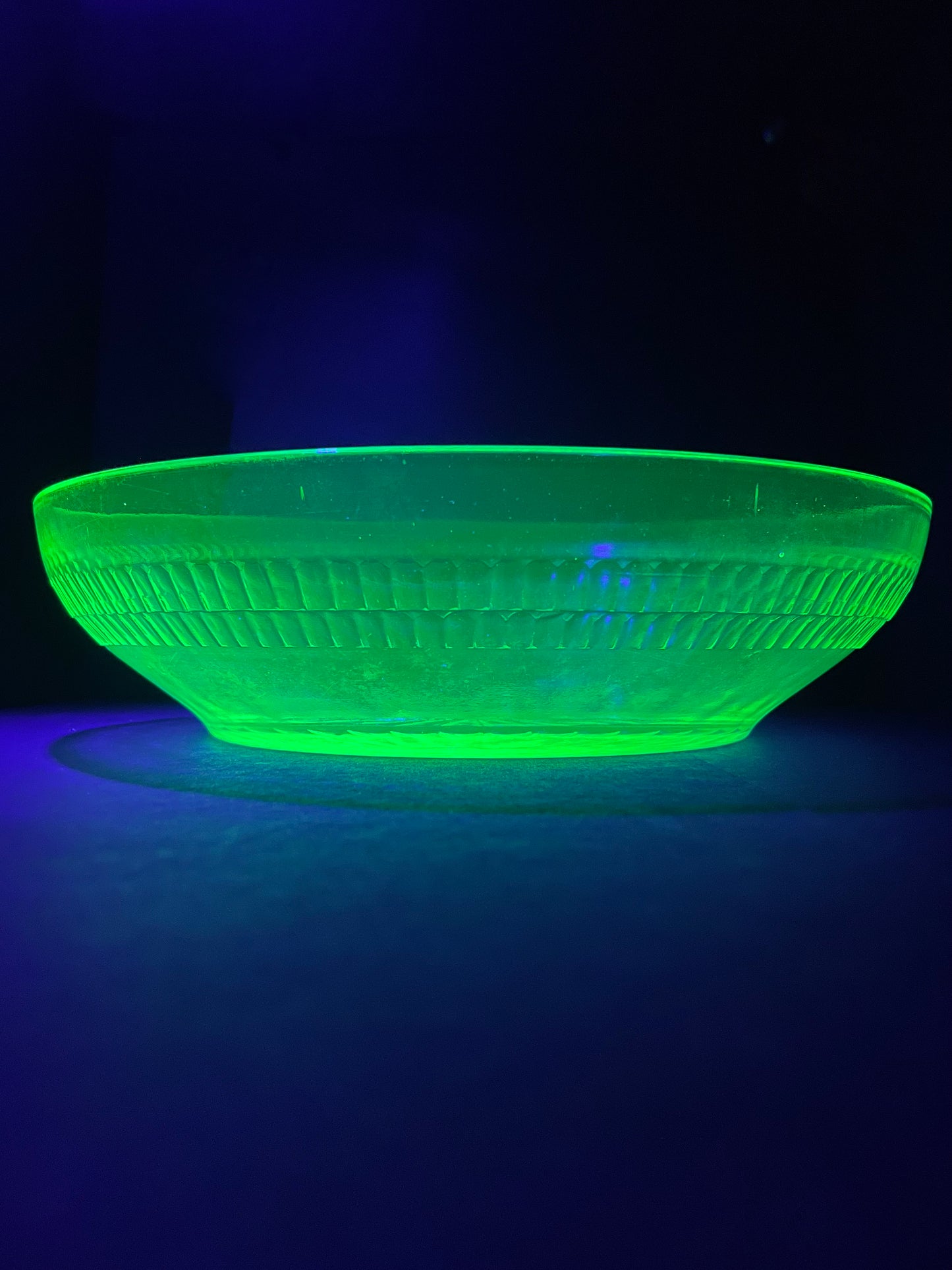 Large Uranium Glass Bowl