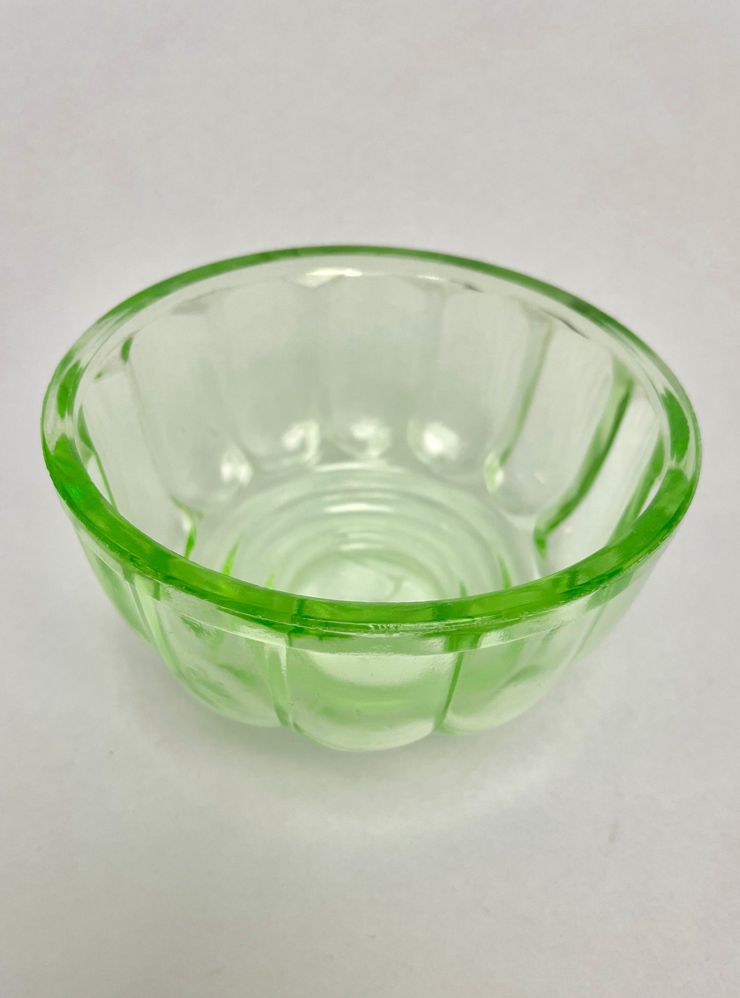 Small Depression Glass Jelly Mould
