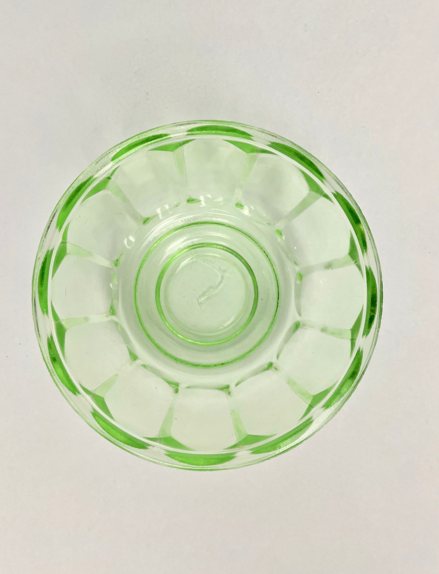Small Depression Glass Jelly Mould