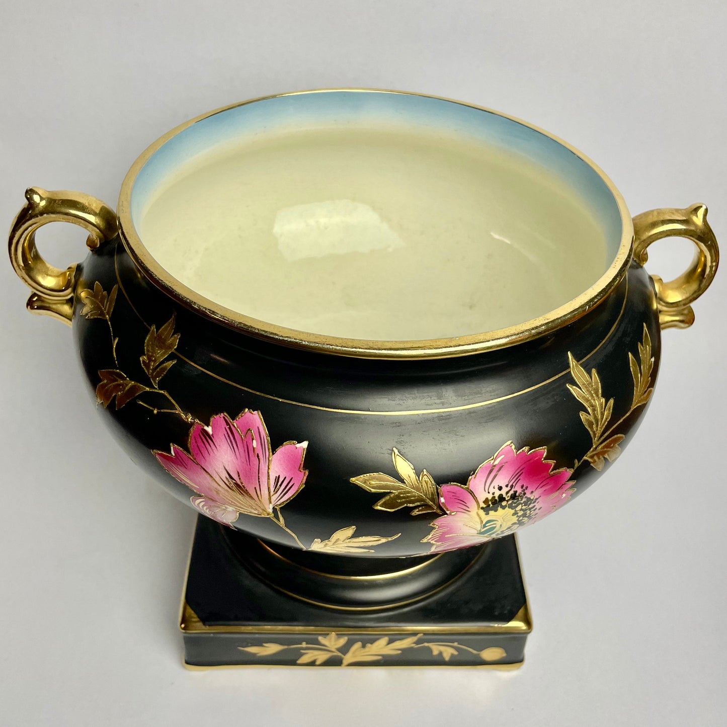 Hand-Painted Falcon Ware Urn – Floral Design – c1920s – 22cm