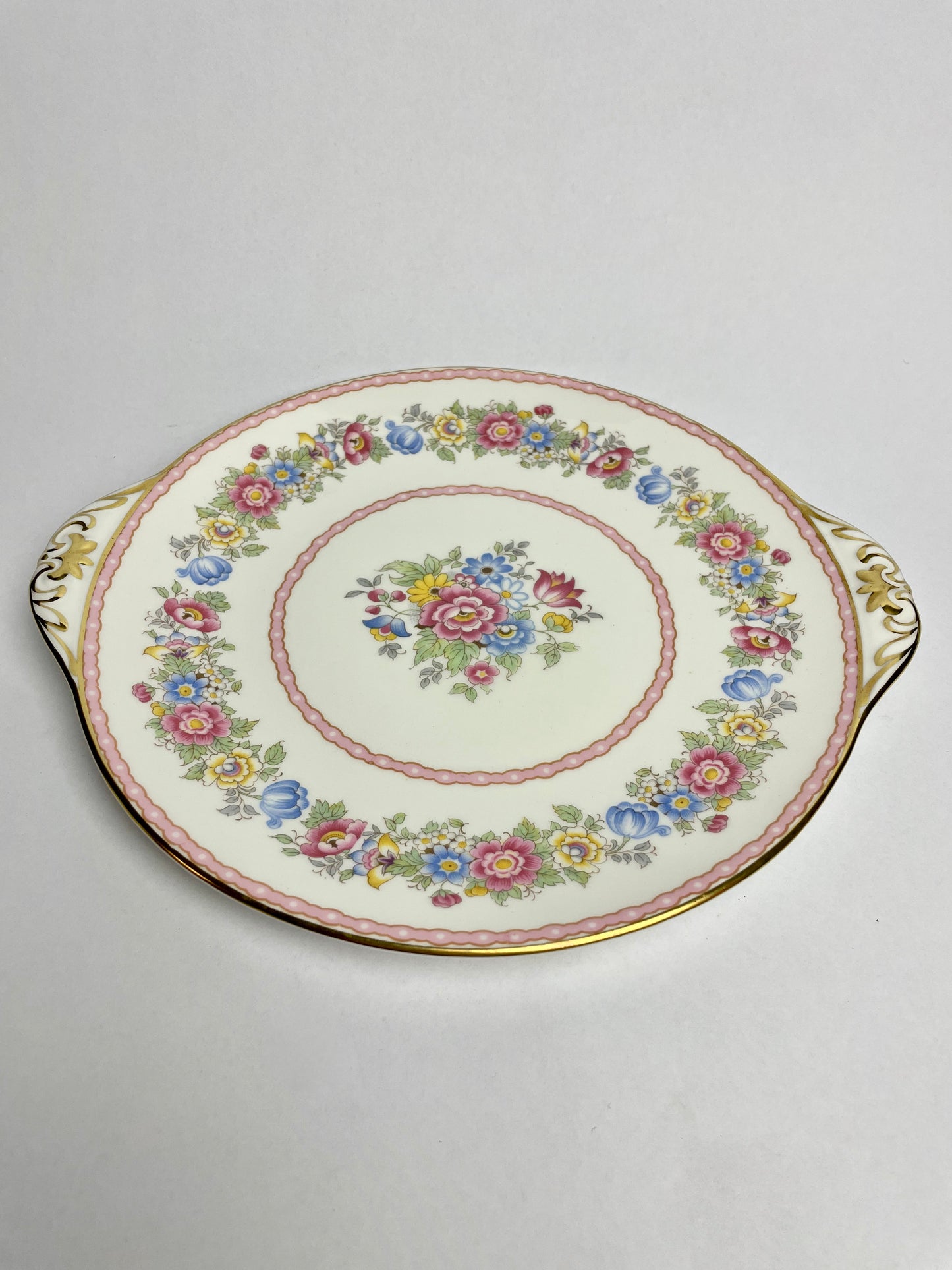 Shelley Fine Bone China Pompadour 13516 Cake Plate
