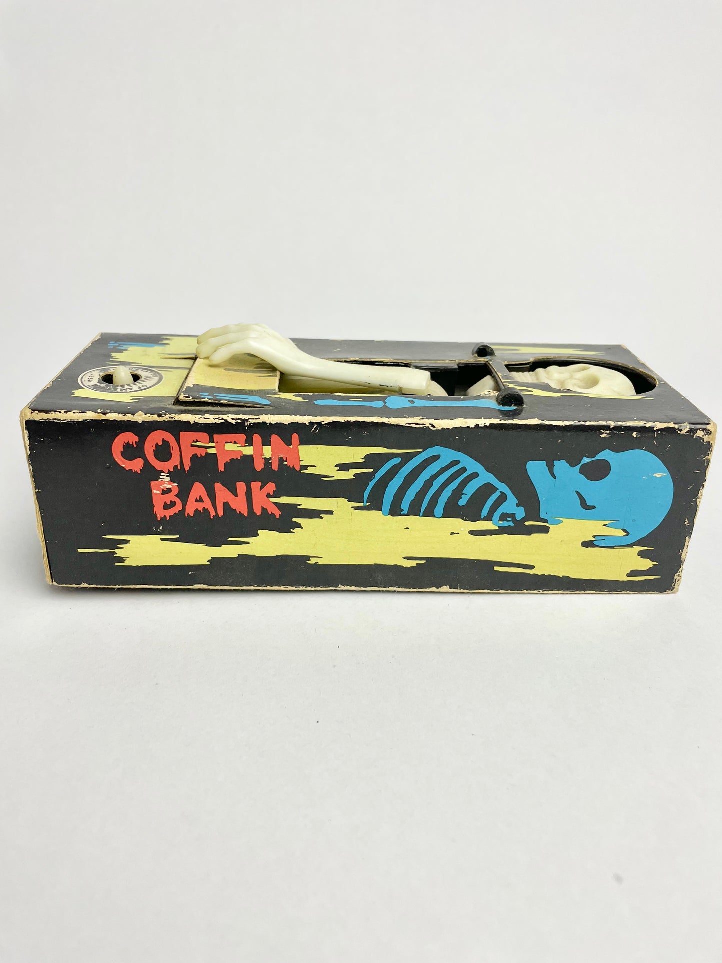 Vintage Coffin Bank Everlast Wind Up Halloween Money Bank Hong Kong