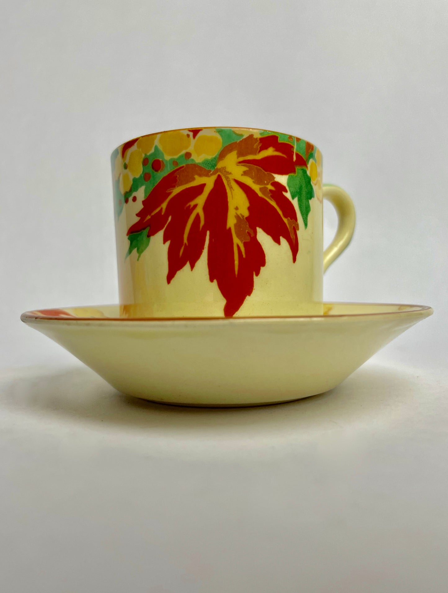 Royal Doulton Art Deco Maple Coffee Set D5302