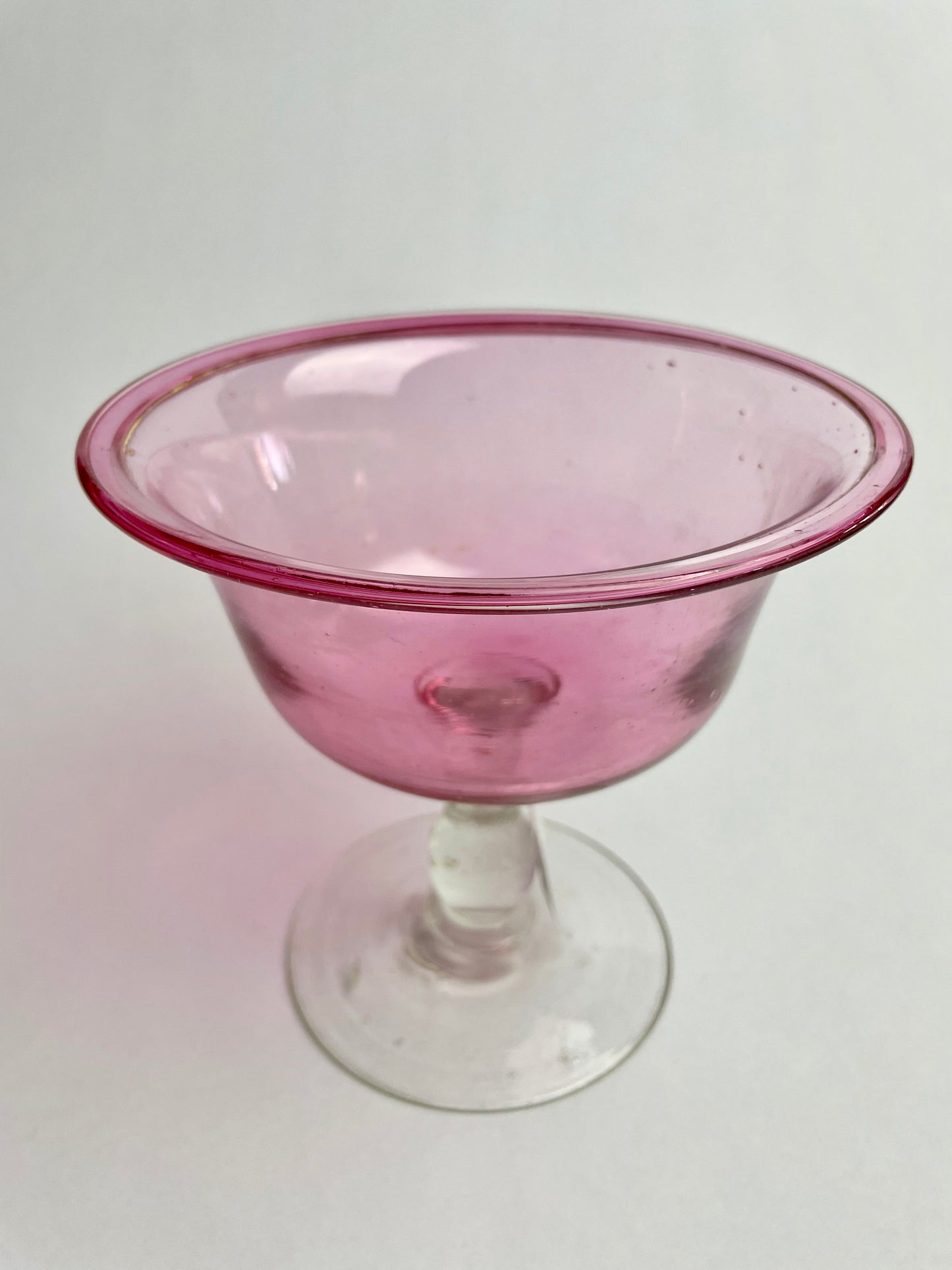 Victorian Cranberry Glass Compote