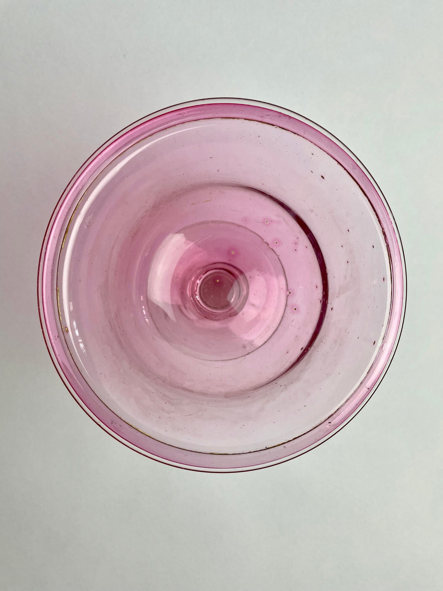 Victorian Cranberry Glass Compote