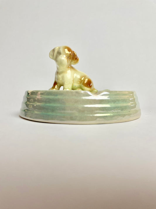 Wembley Ware Puppy & Frog Ashtray