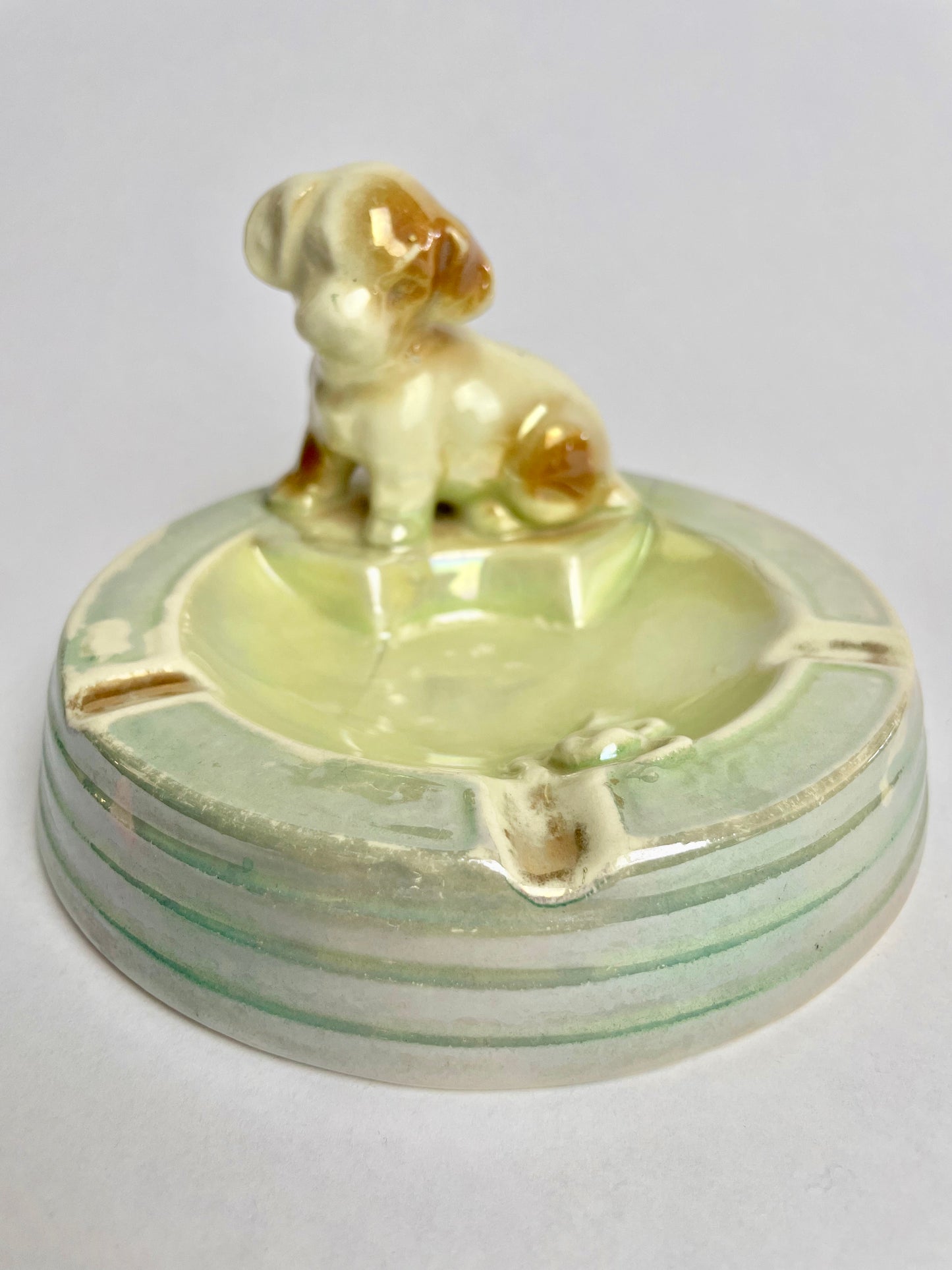 Wembley Ware Puppy & Frog Ashtray