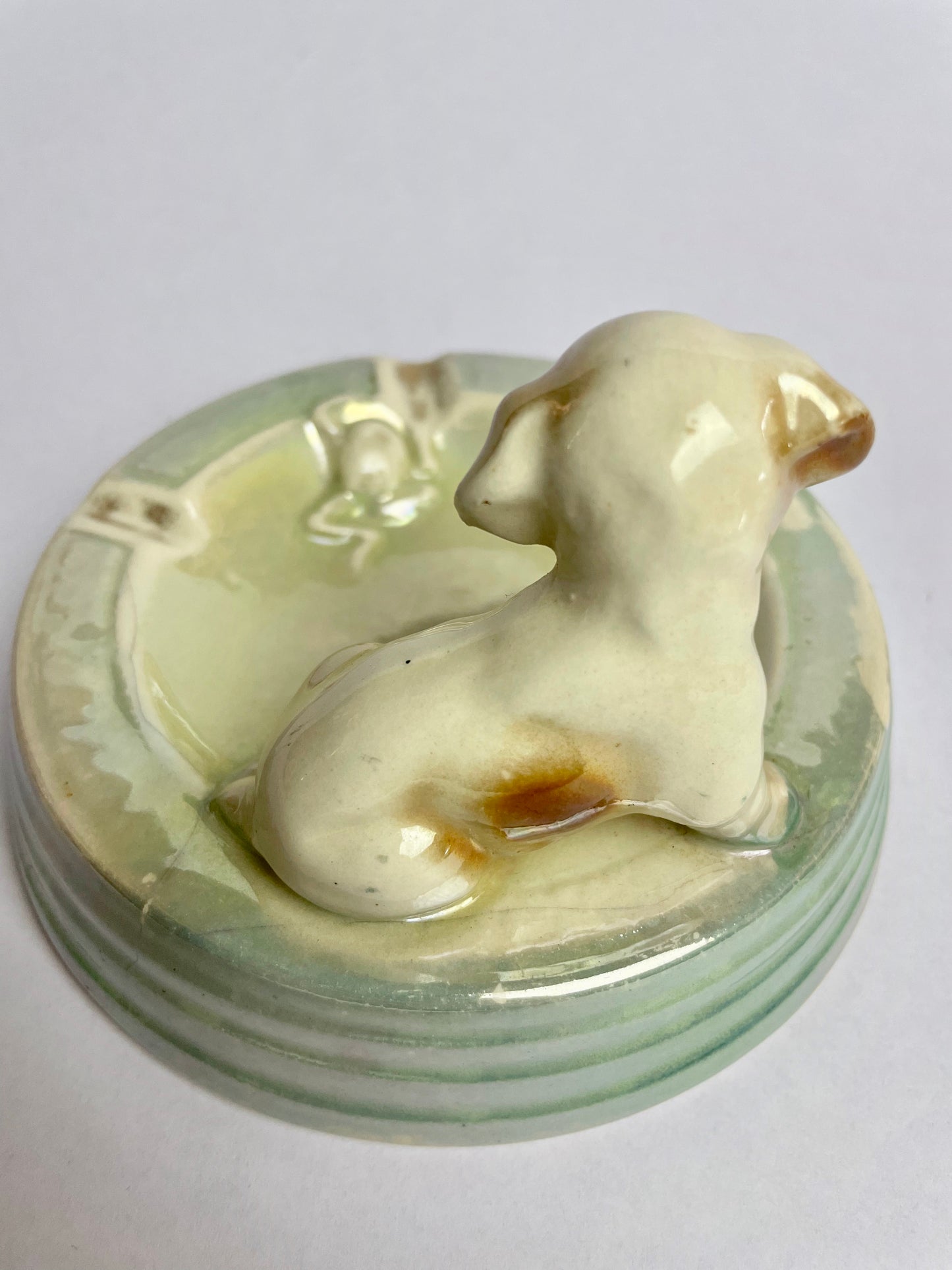 Wembley Ware Puppy & Frog Ashtray