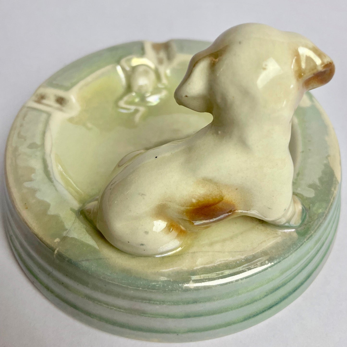 Wembley Ware Puppy Ashtray – Vintage WA Pottery – A/F