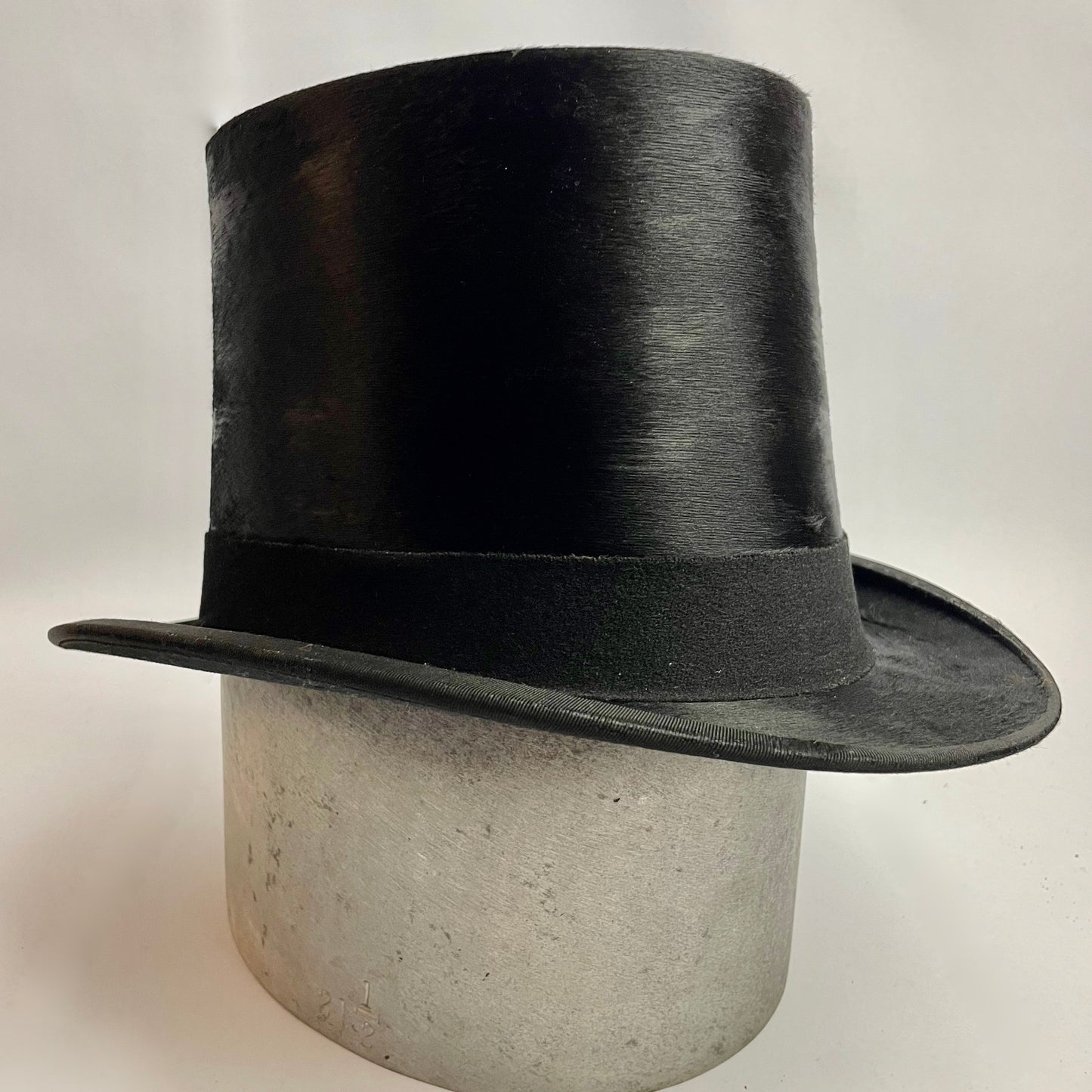Victorian Black Silk Top Hat with Original Box by Dunn & Co London