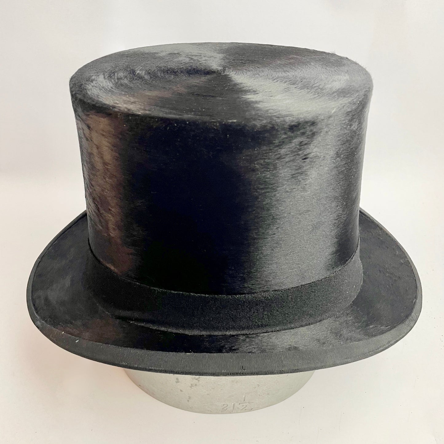 Victorian Black Silk Top Hat with Original Box by Dunn & Co London