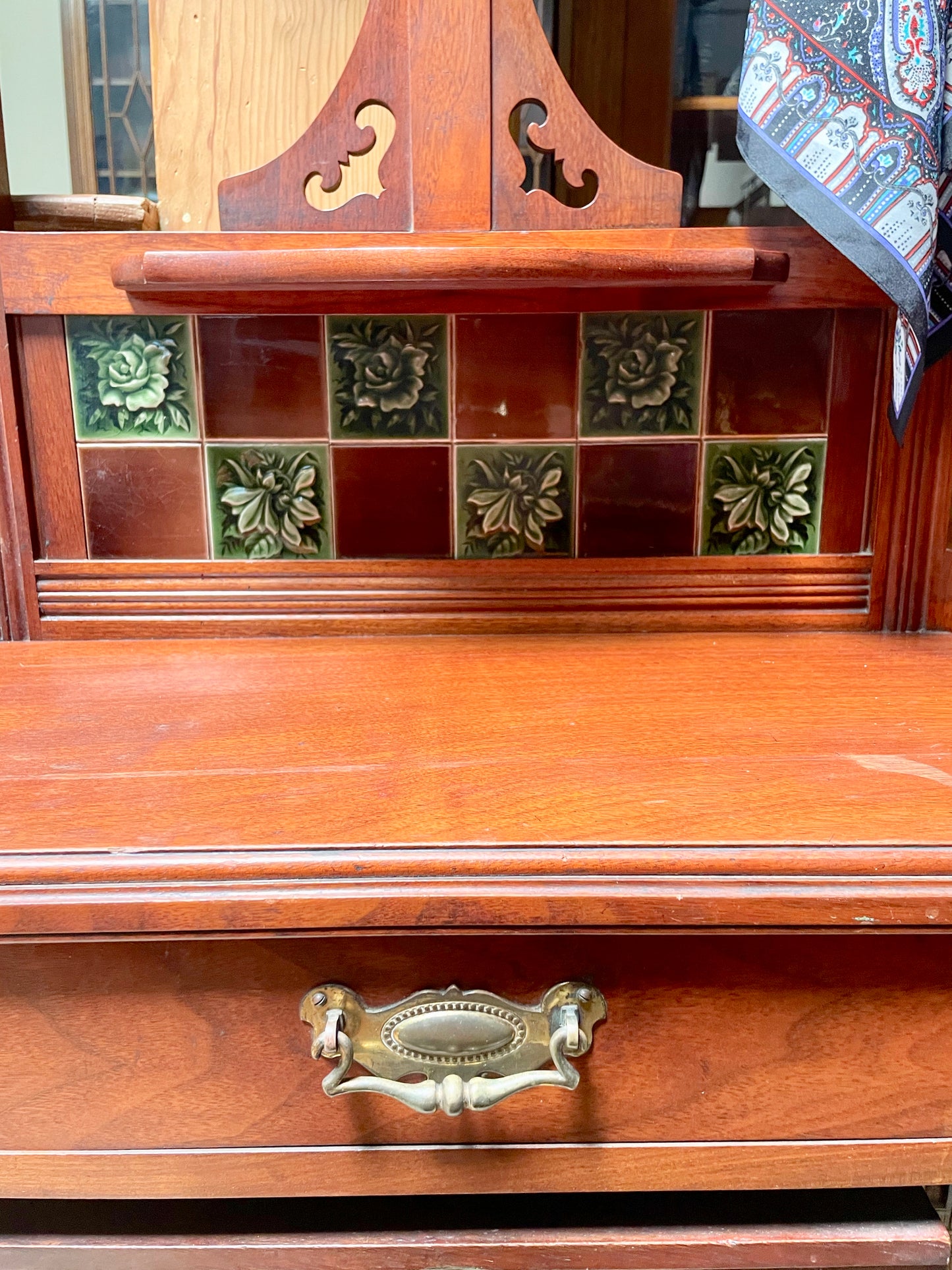 Antique Victorian Oak Hallstand