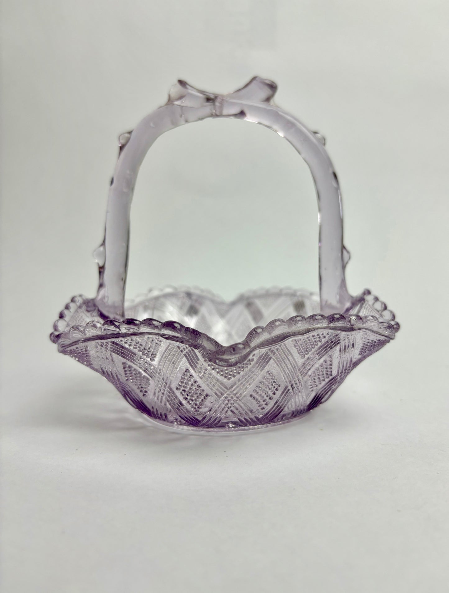 Amethyst Glass Basket