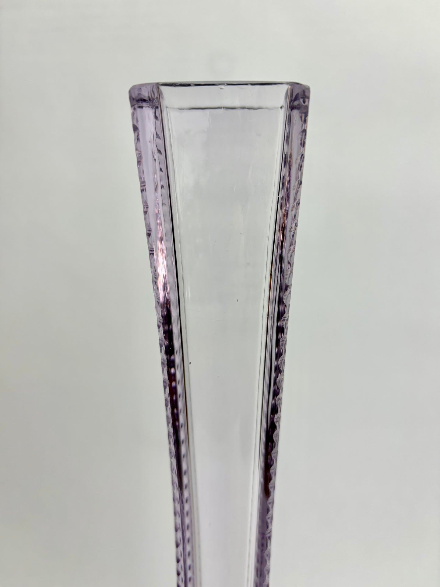 Tall Amethyst Glass Vase