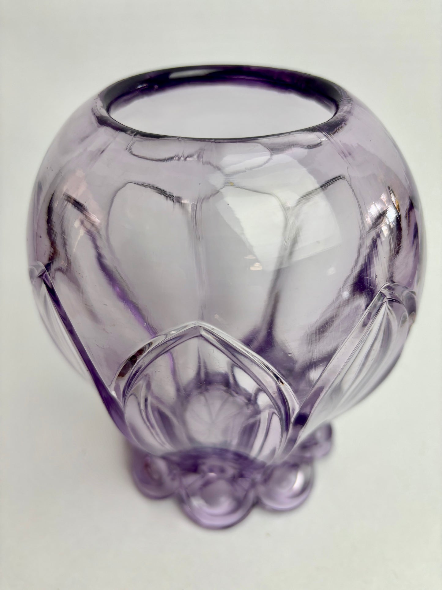 Antique Amethyst Glass Vase