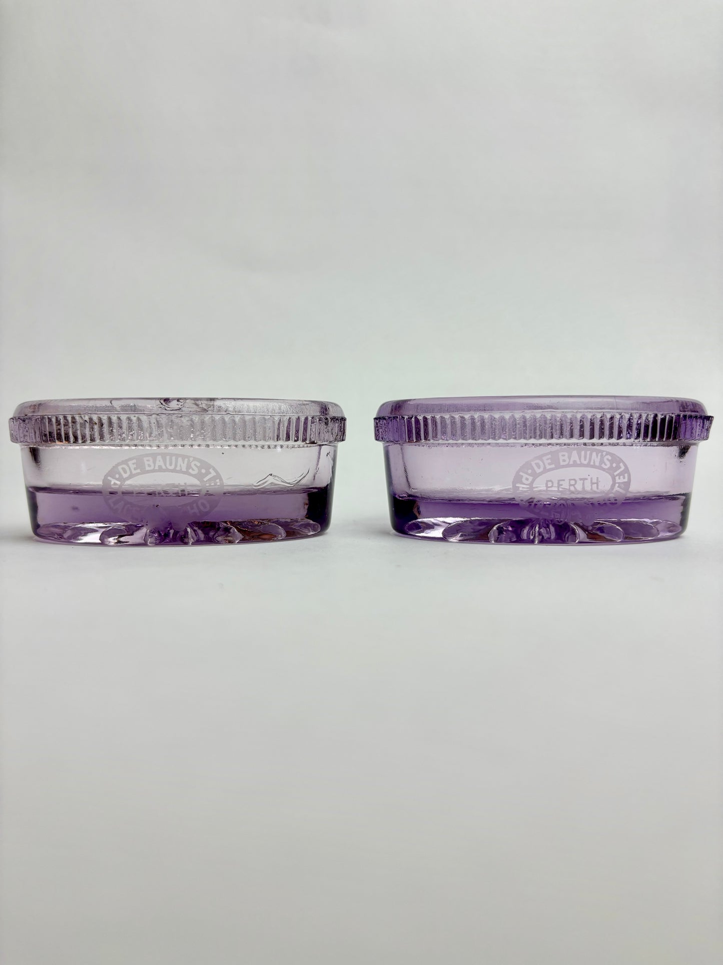 Amethyst Glass Salt Bowl from the Palace Hotel, Perth WA