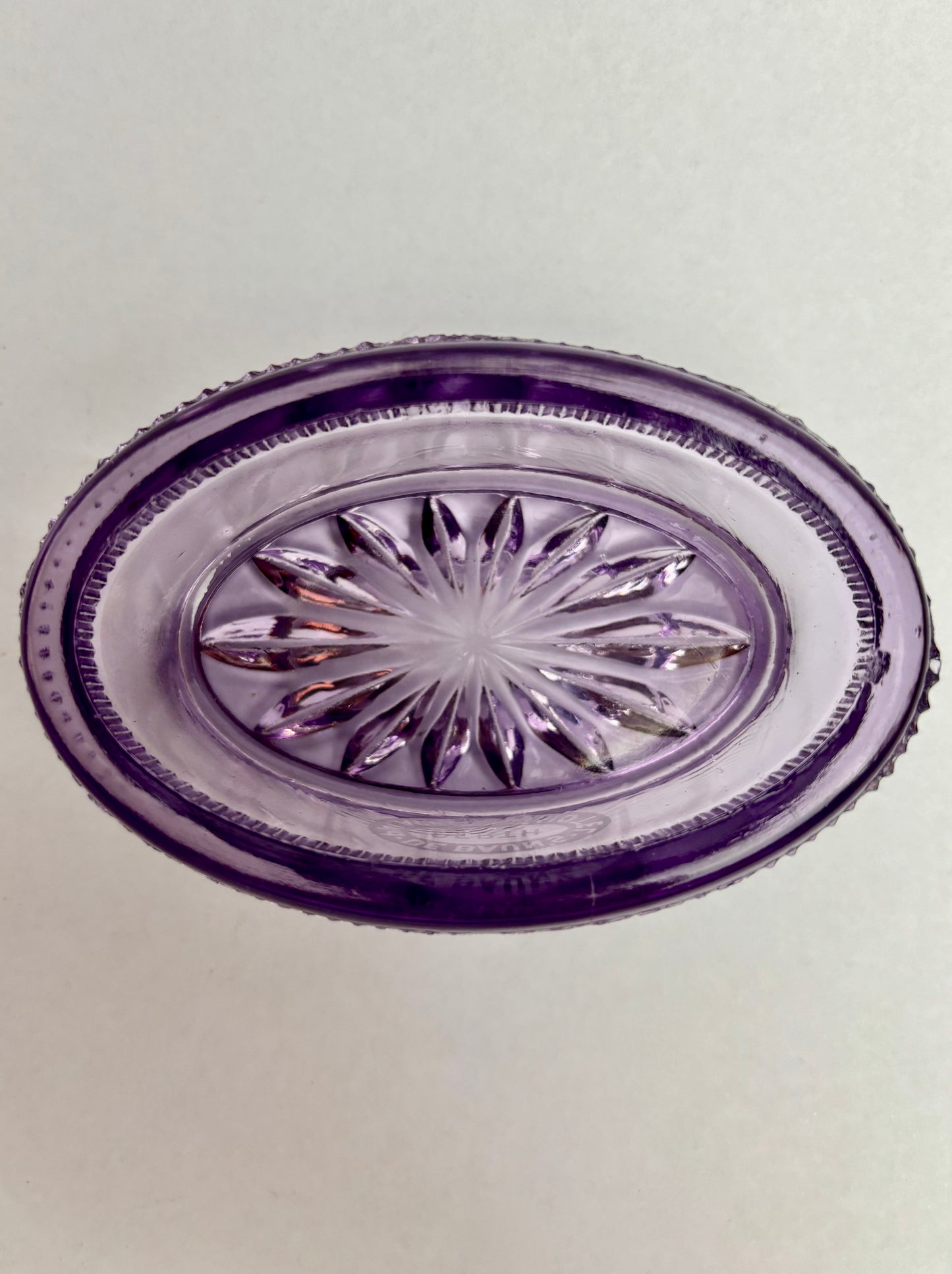 Amethyst Glass Salt Bowl from the Palace Hotel, Perth WA