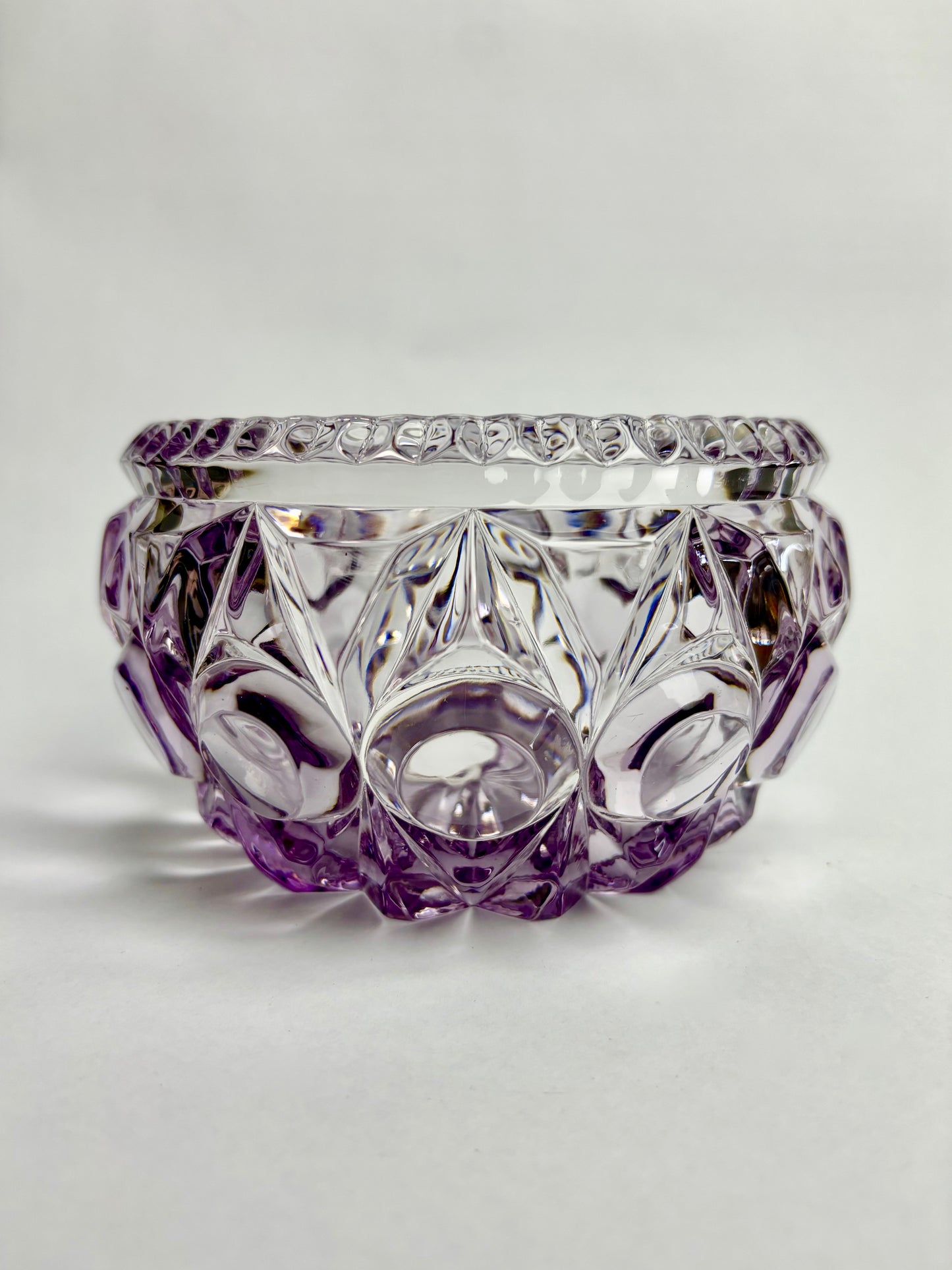 Antique Amethyst Glass Bowl by Bagley