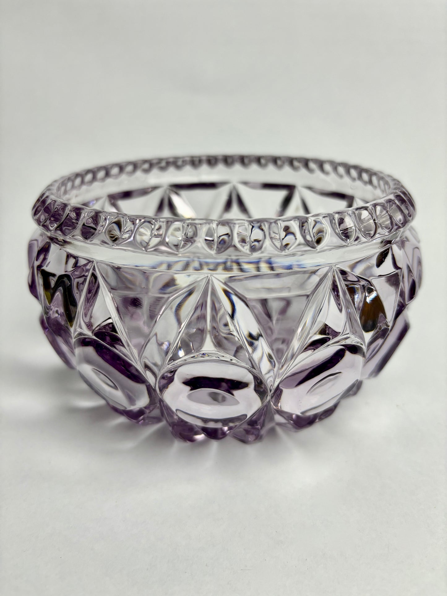 Antique Amethyst Glass Bowl by Bagley