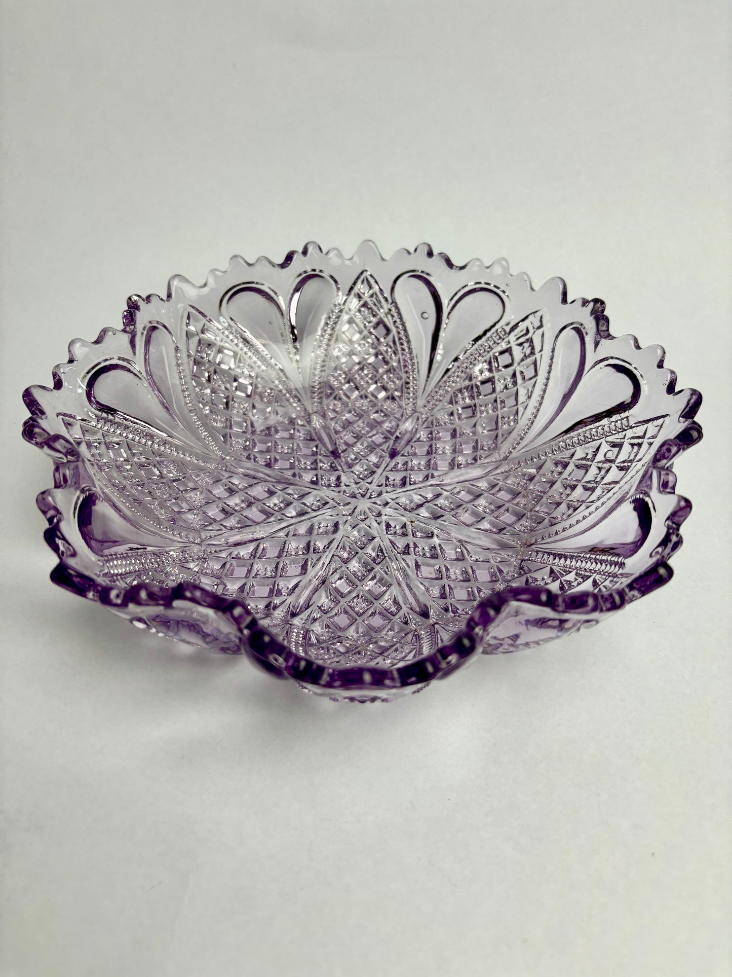Antique Amethyst Glass Bowl