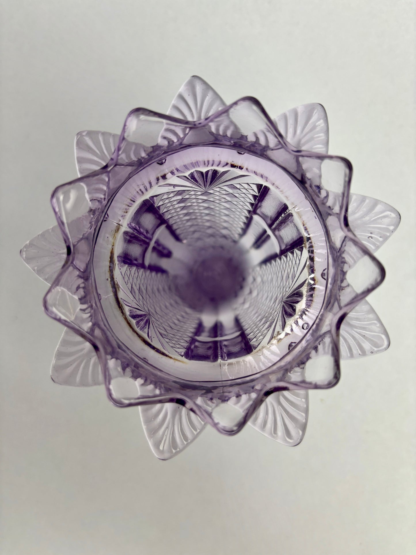 Small Amethyst Glass Vase