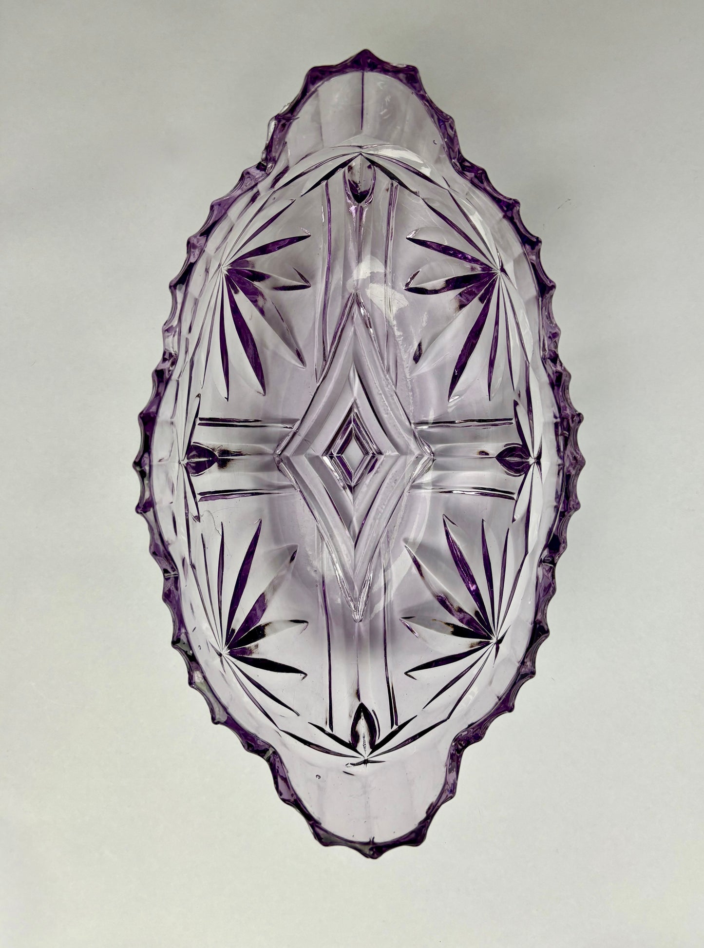 Large Vintage Amethyst Glass Bowl