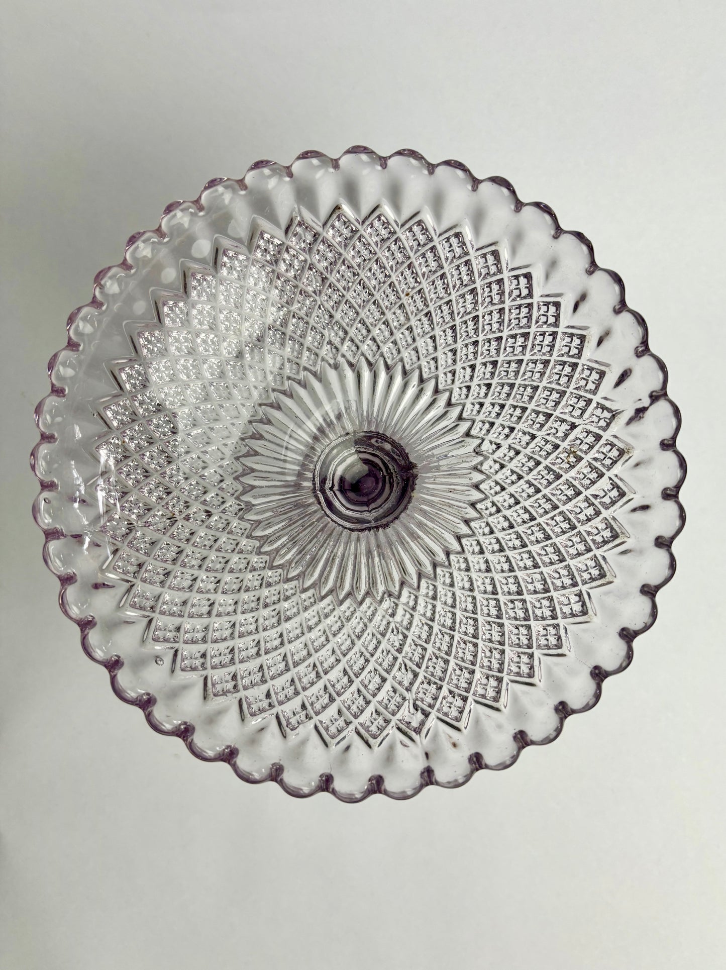 Amethyst Glass Compote