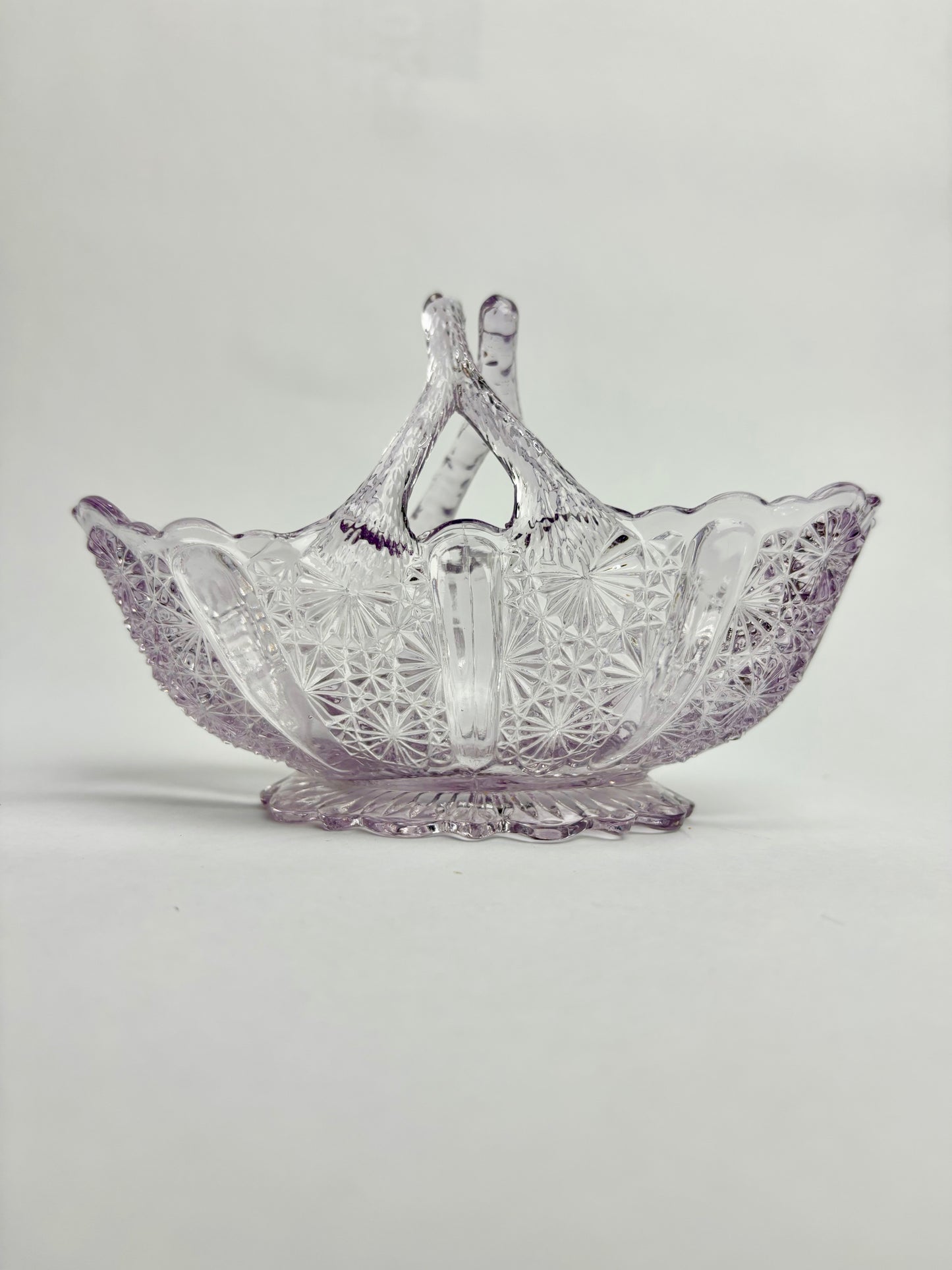 Amethyst Glass Basket