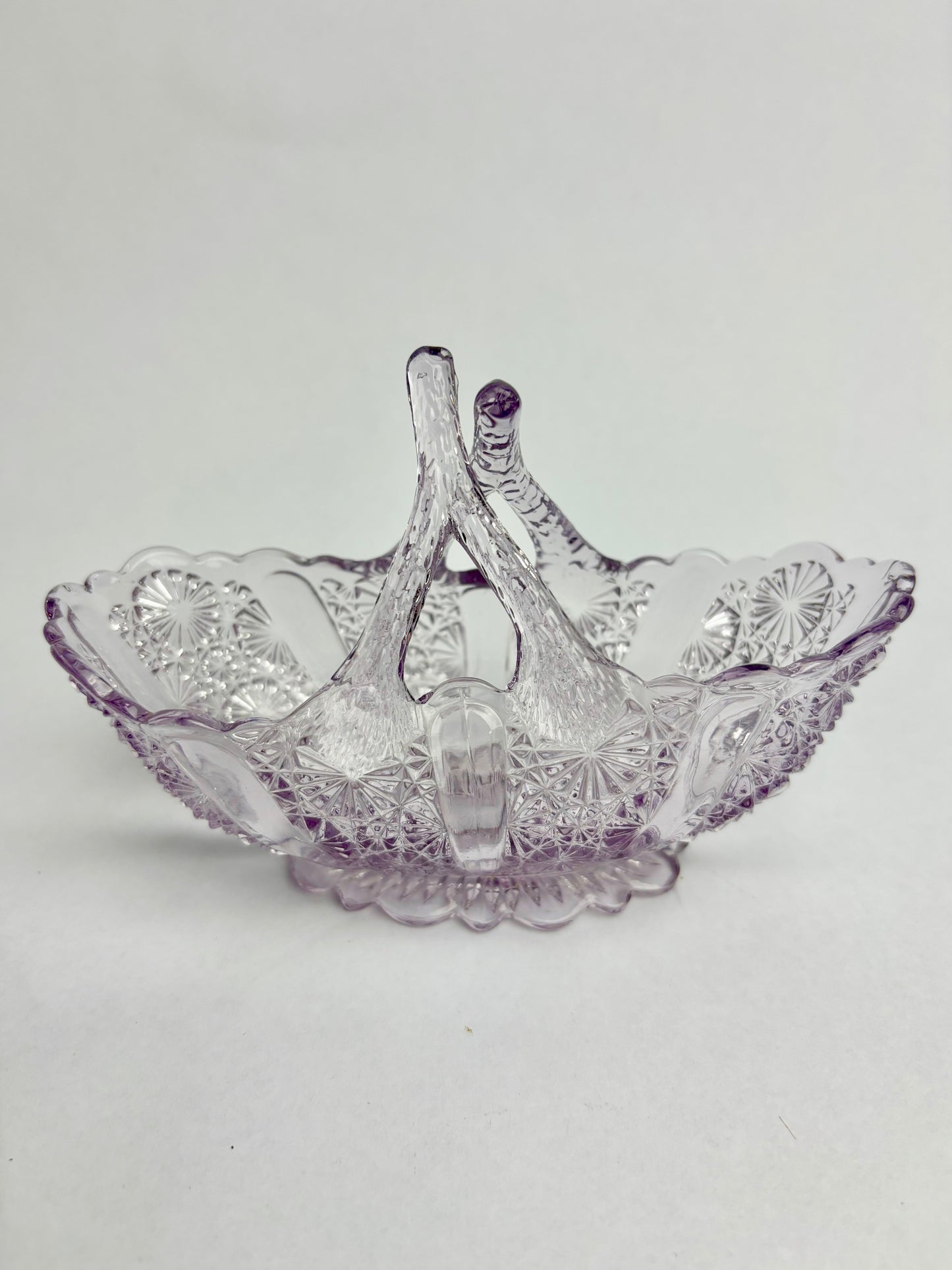 Amethyst Glass Basket