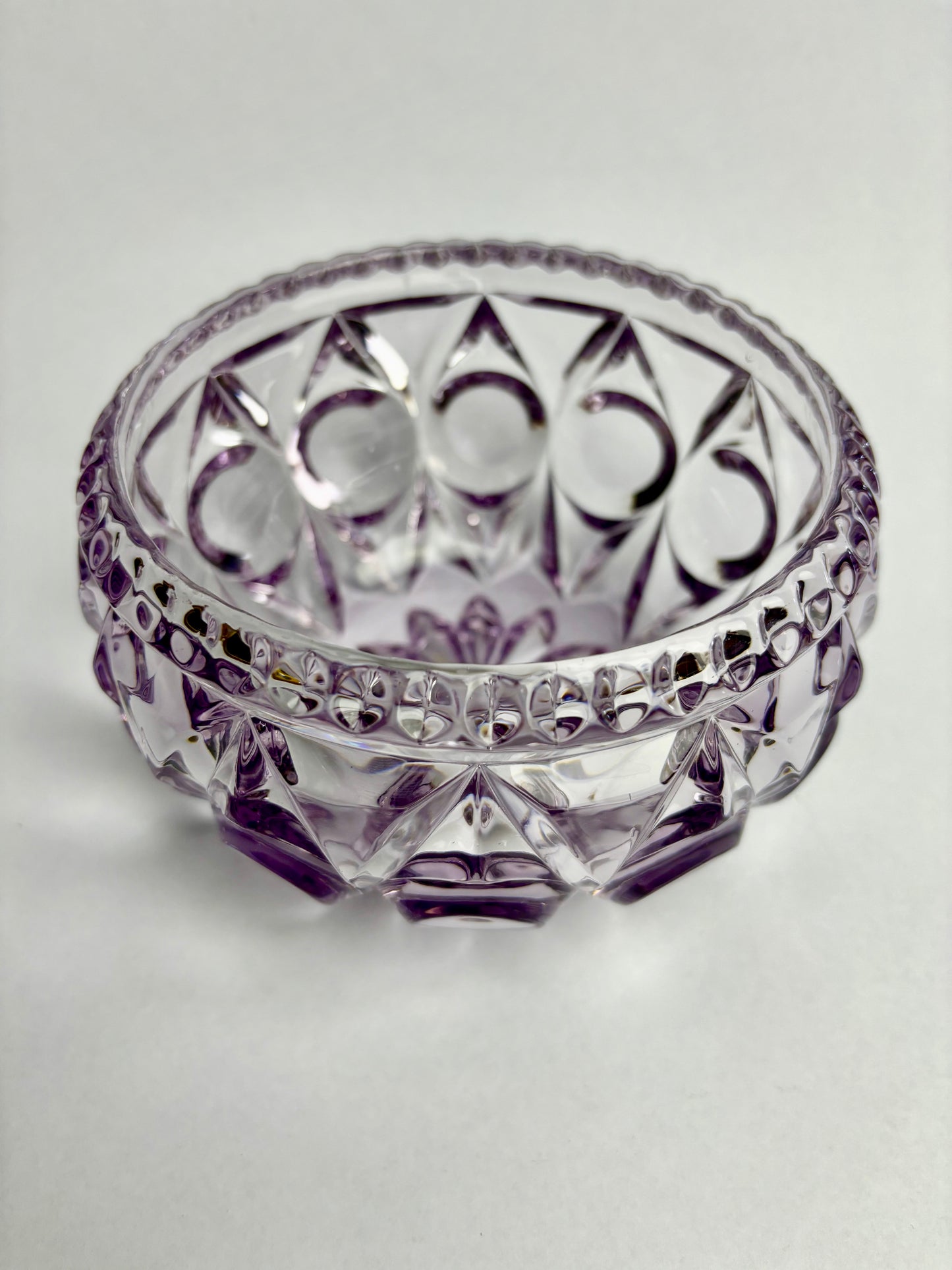 Antique Amethyst Glass Bowl by Bagley