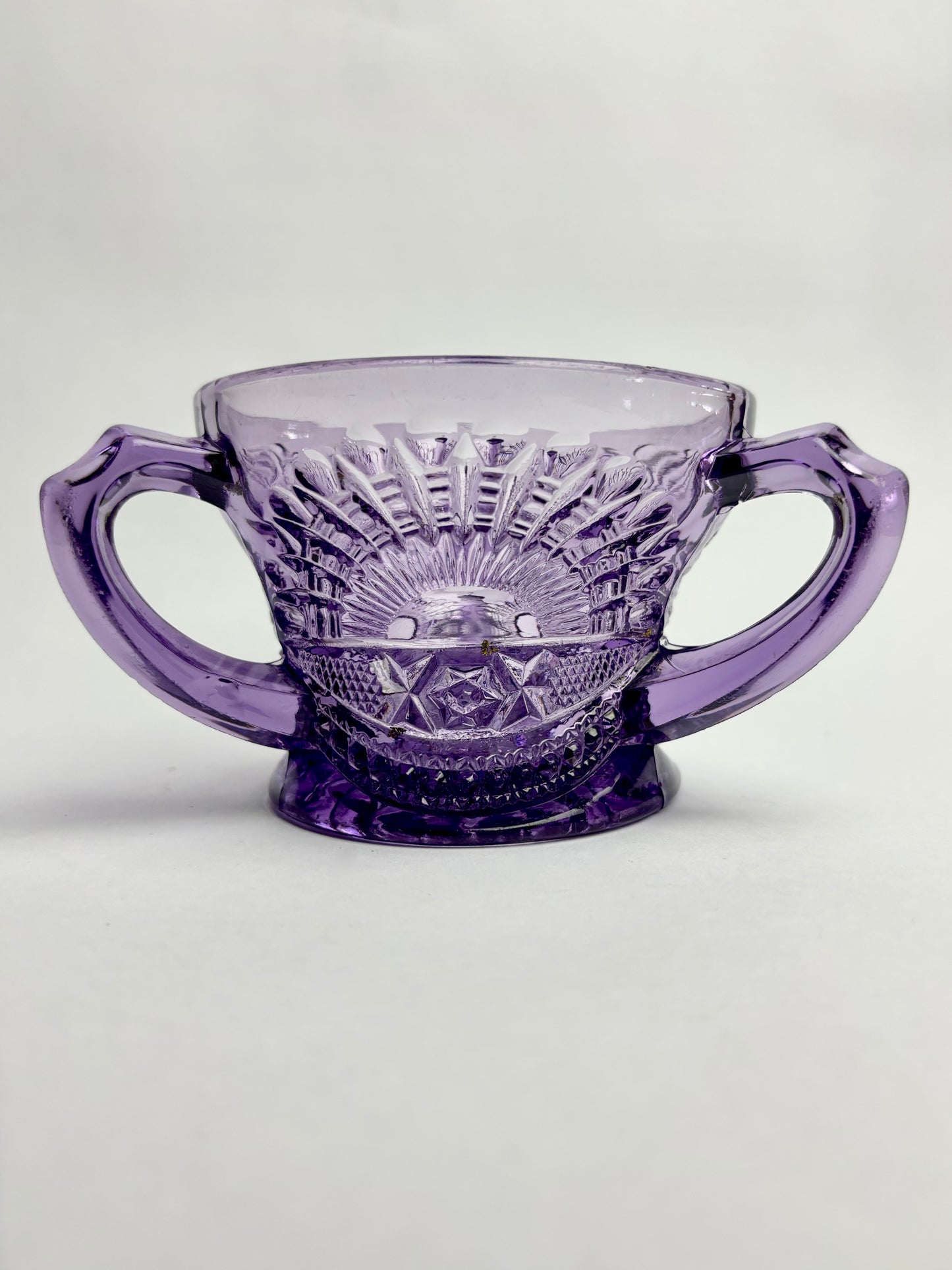 Antique Amethyst Glass Urn