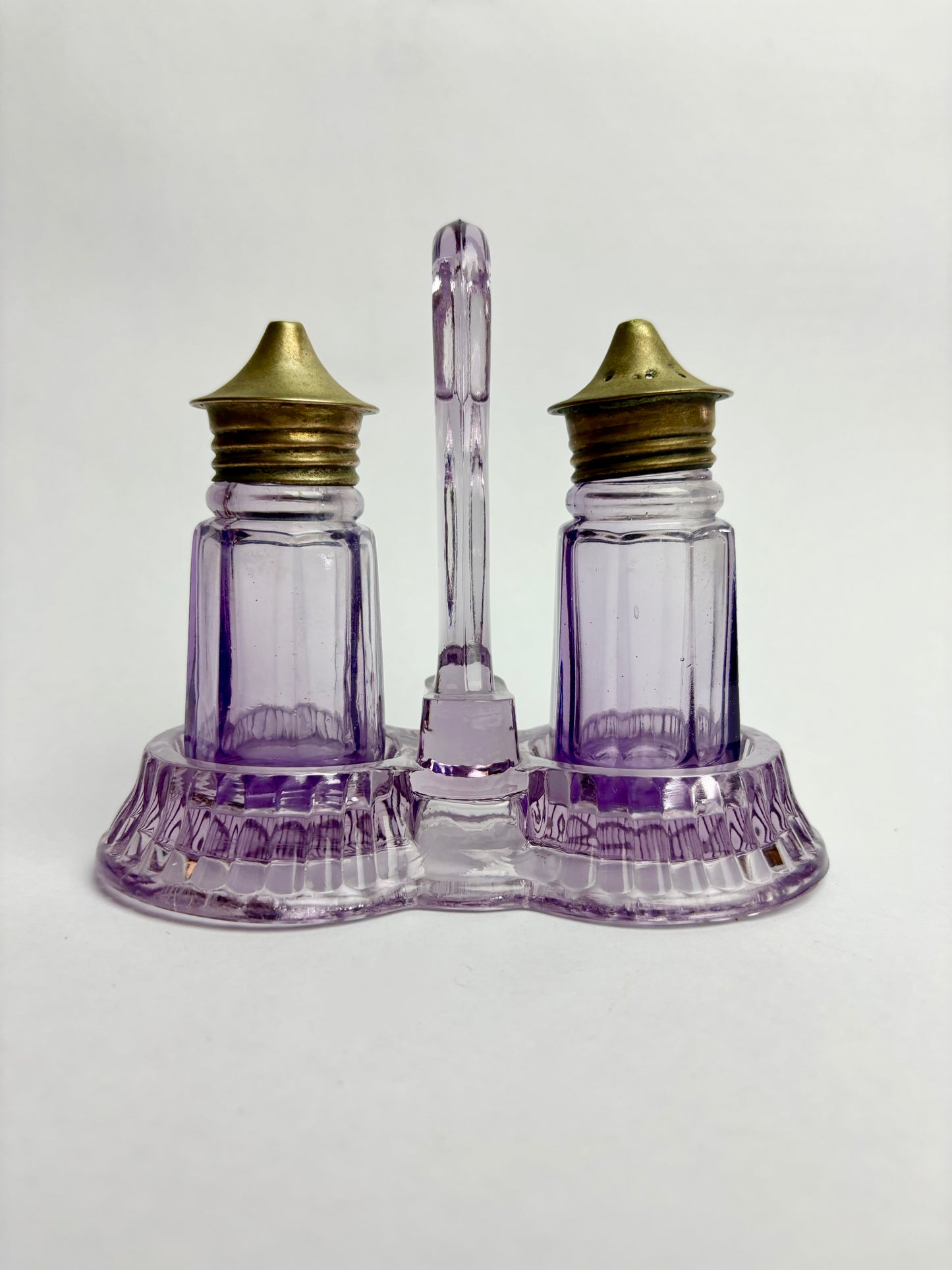 Amethyst Glass Salt & Pepper Set