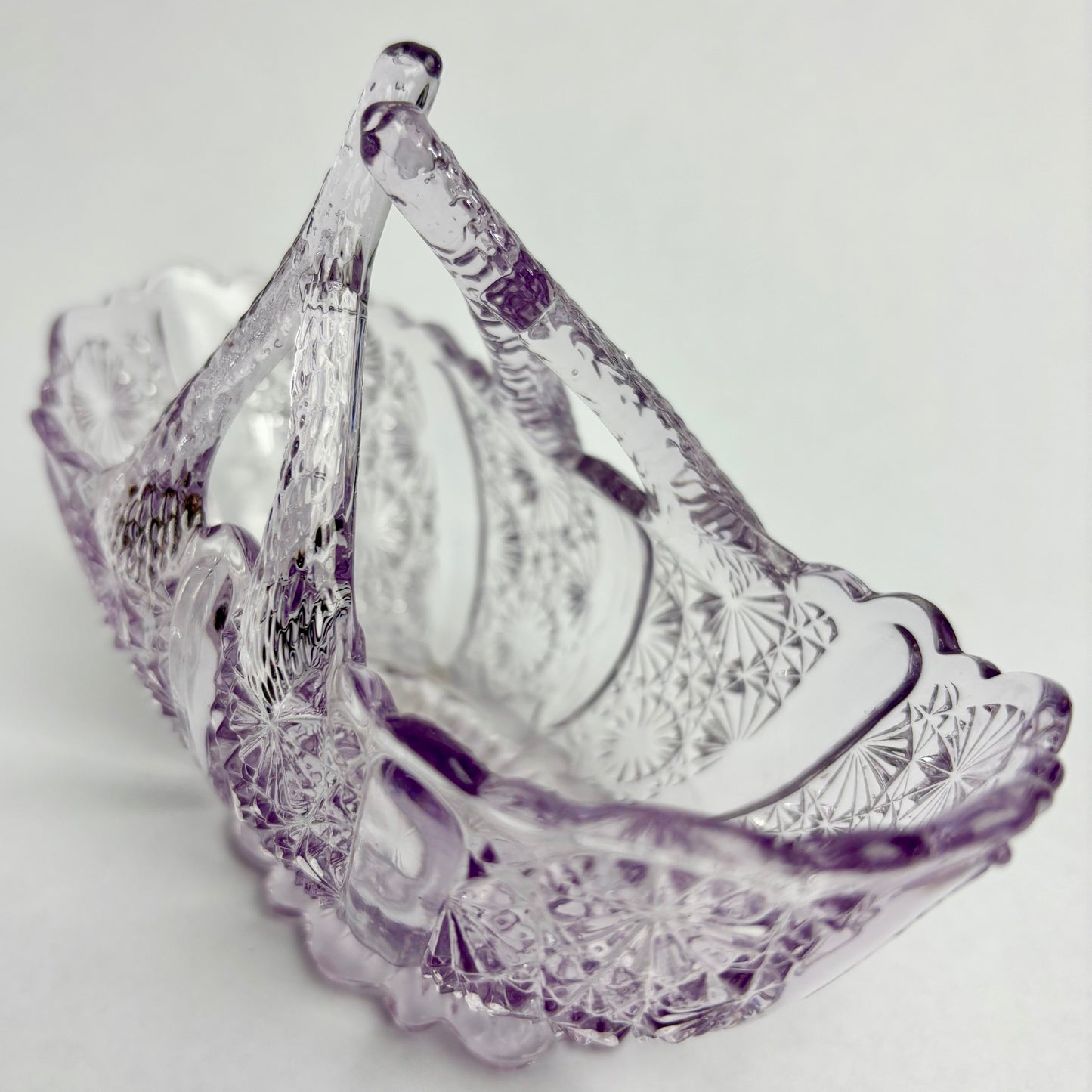 Amethyst Glass Basket