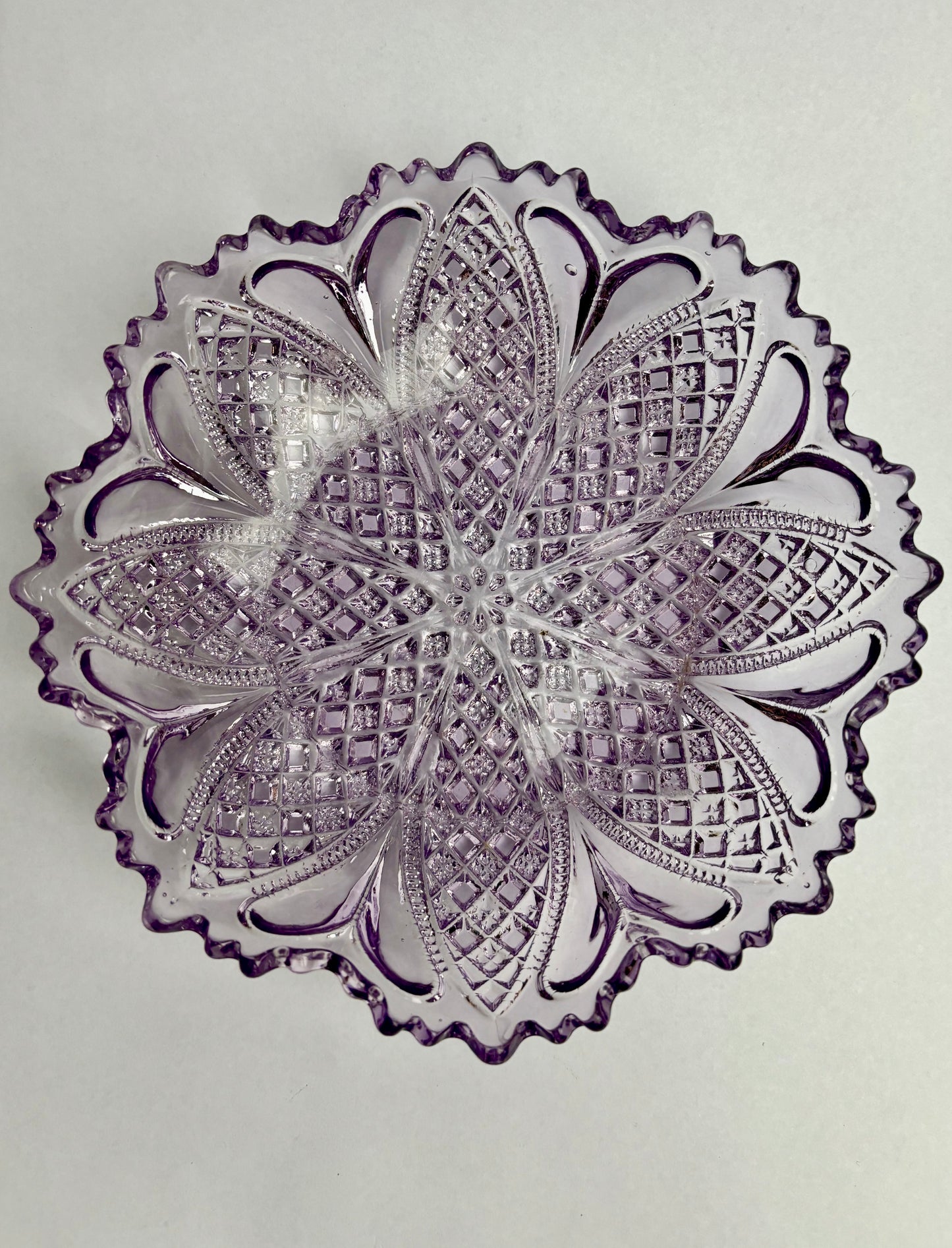 Antique Amethyst Glass Bowl