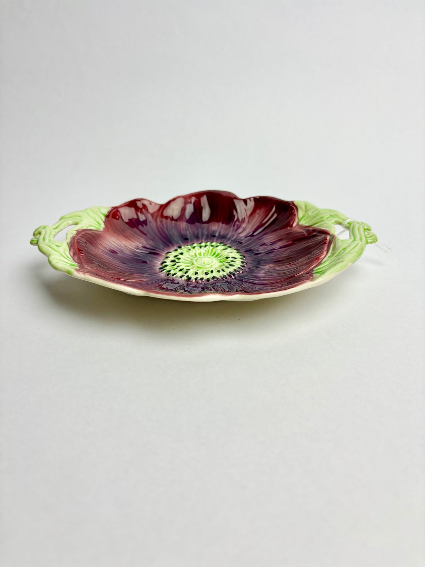 Anemone Majolica Plate by Shorter & Son