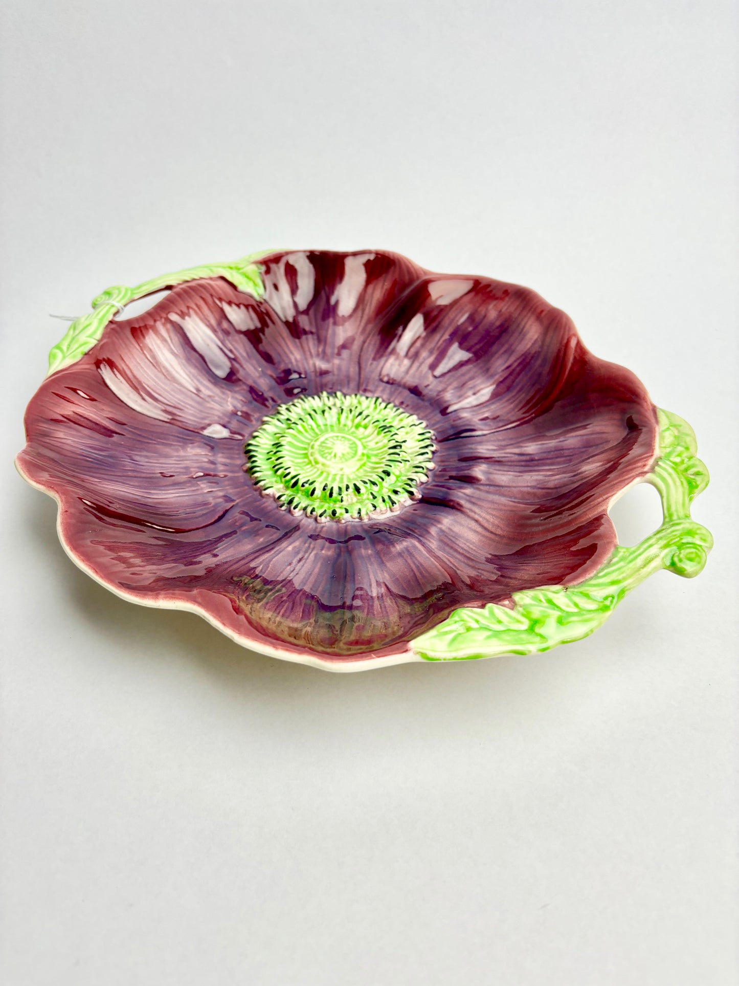 Anemone Majolica Platter by Shorter & Son