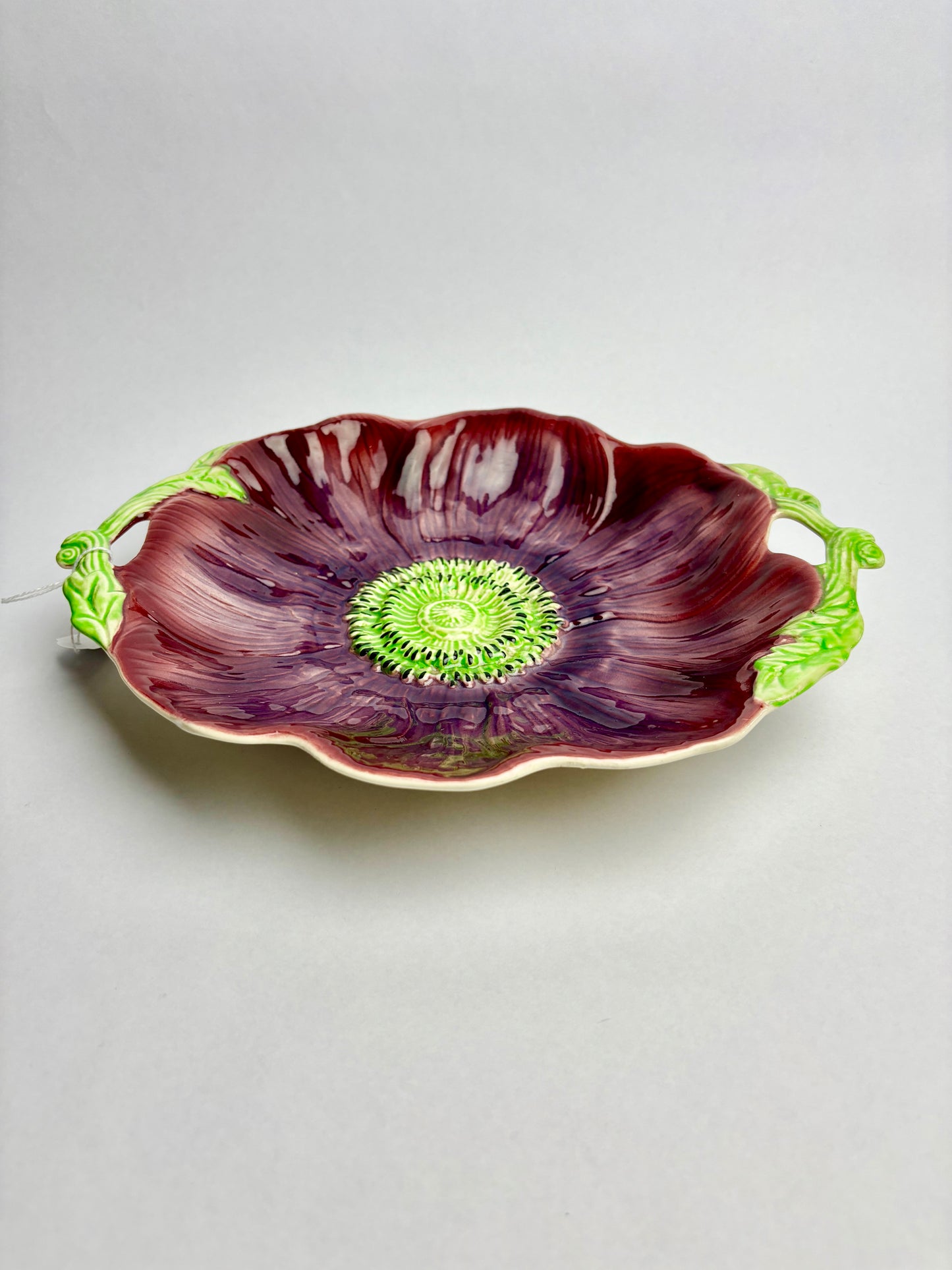 Anemone Majolica Platter by Shorter & Son