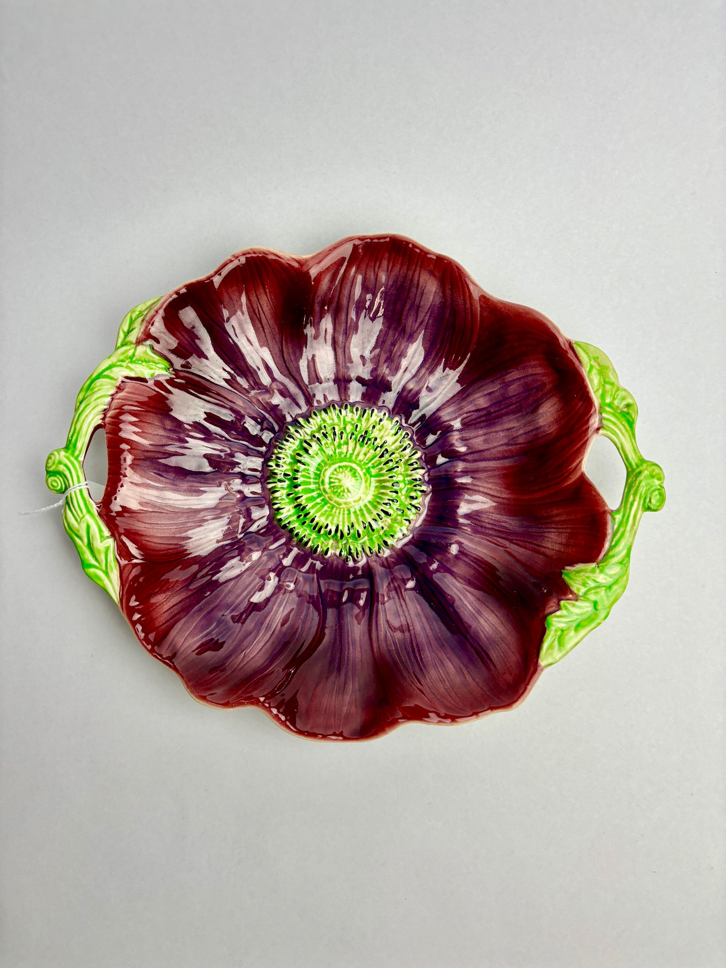 Anemone Majolica Platter by Shorter & Son