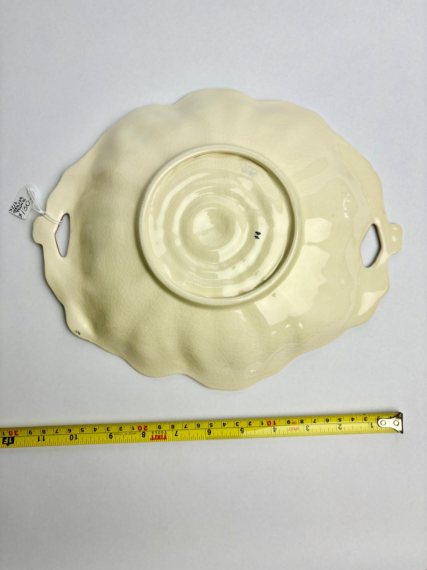 Anemone Majolica Platter by Shorter & Son
